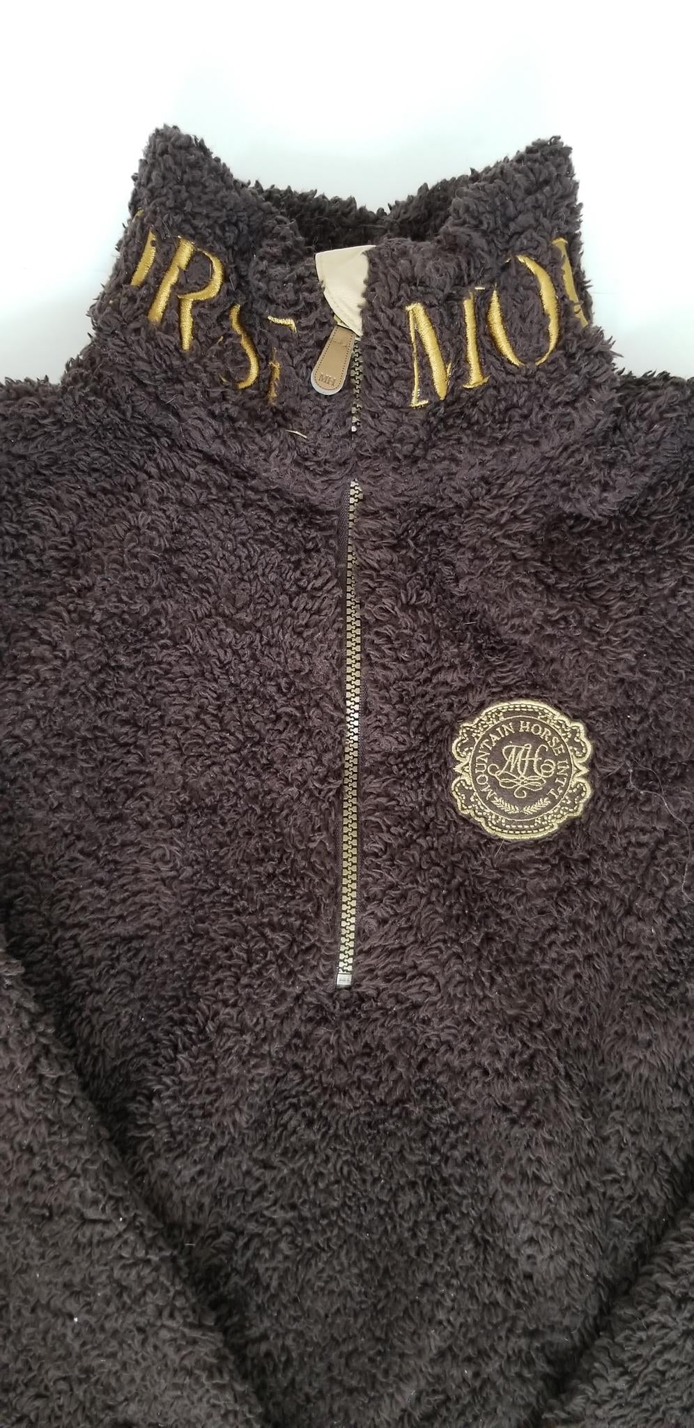 Mountain Horse Fleece 1/4 Zip - Brown - Small