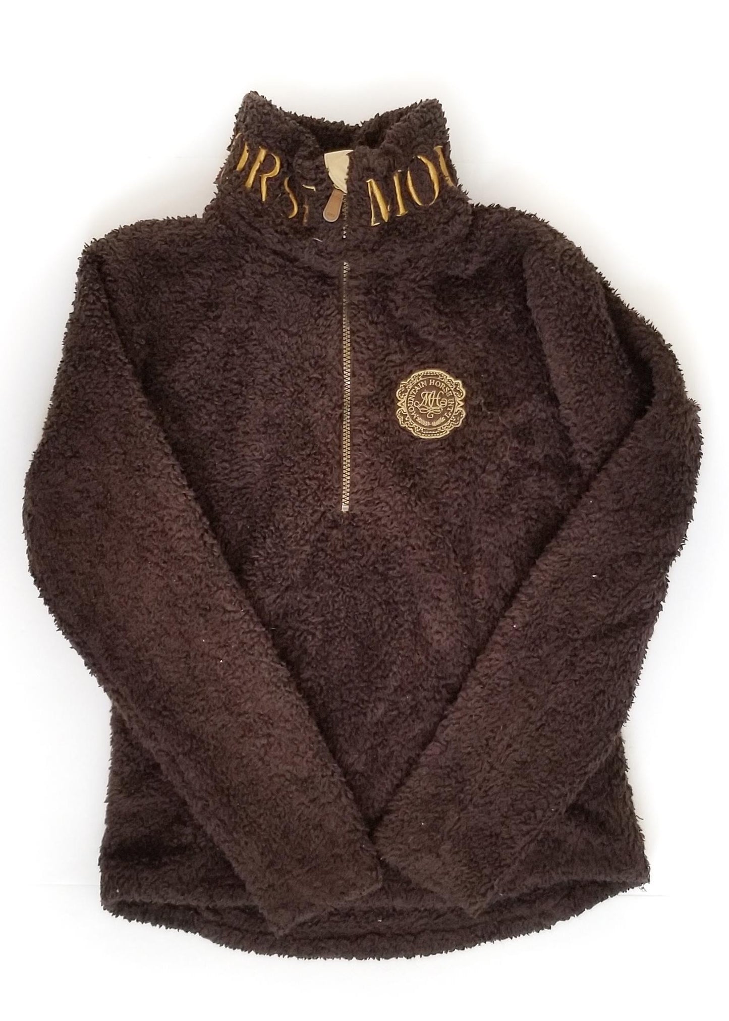 Mountain Horse Fleece 1/4 Zip - Brown - Small