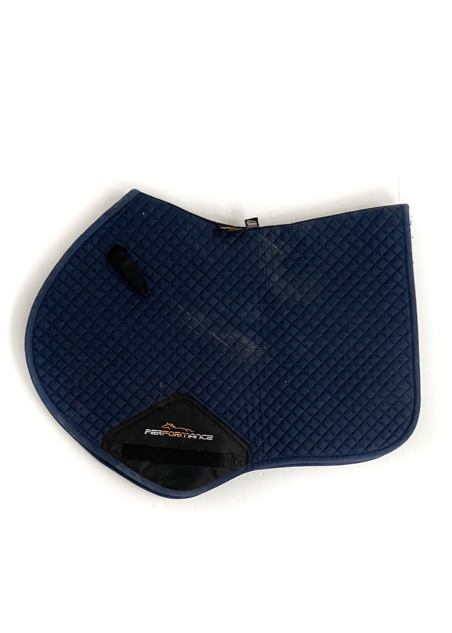 Shires Performance Shaped Pad - Navy - Full