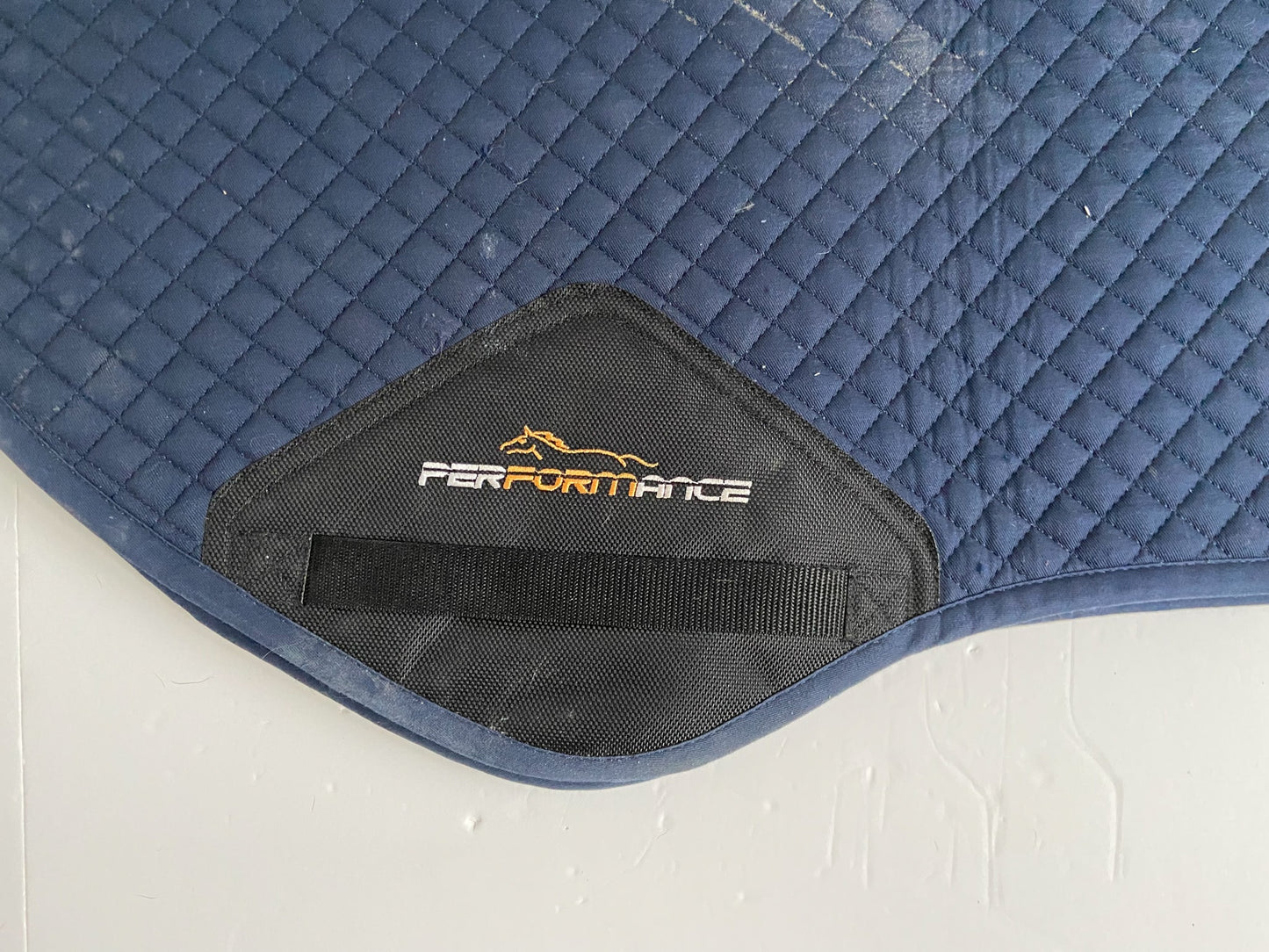 Shires Performance Shaped Pad - Navy - Full