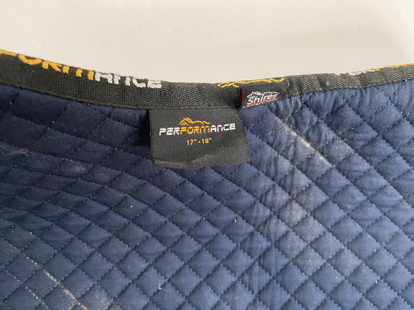 Shires Performance Shaped Pad - Navy - Full