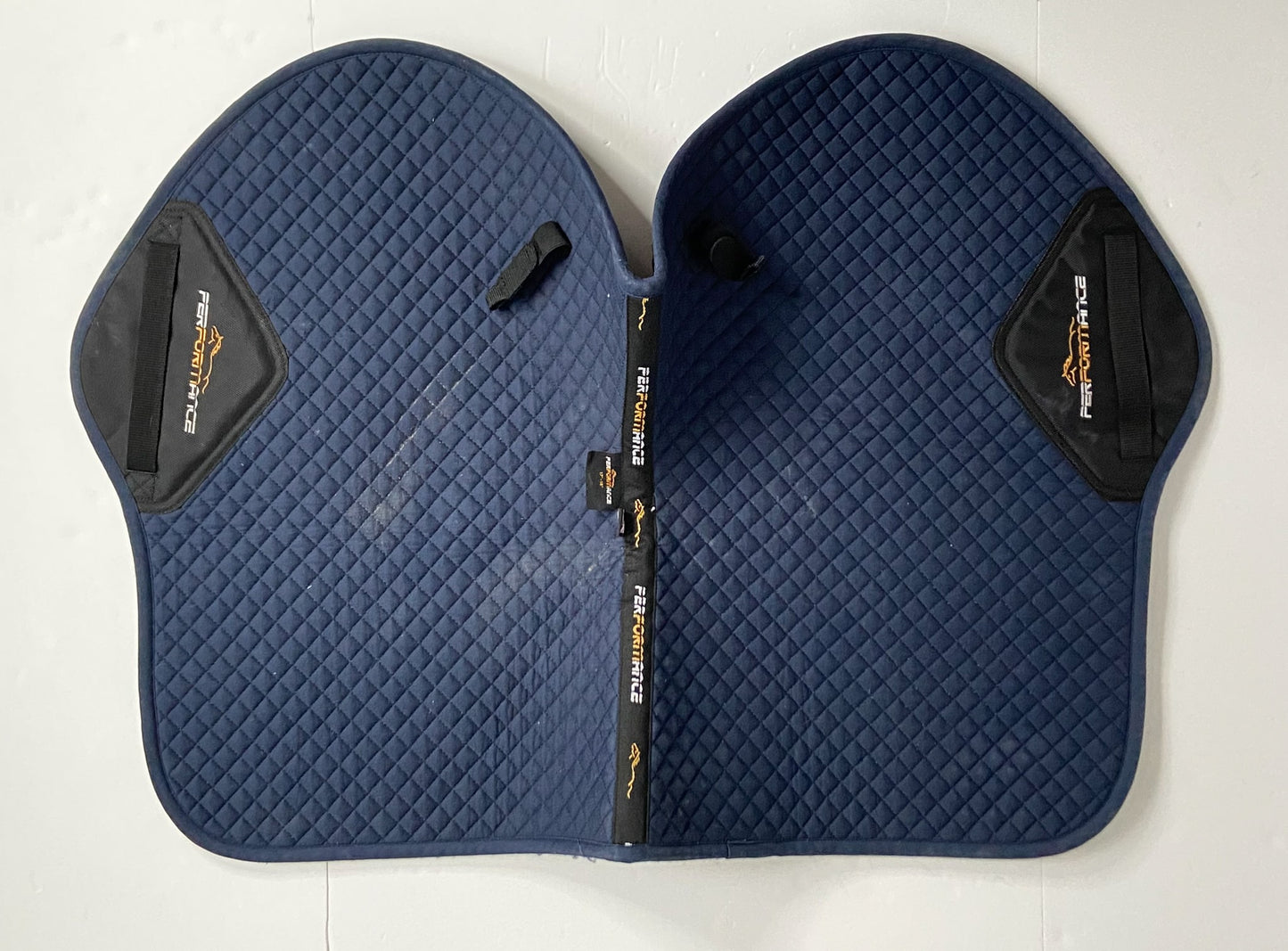 Shires Performance Shaped Pad - Navy - Full