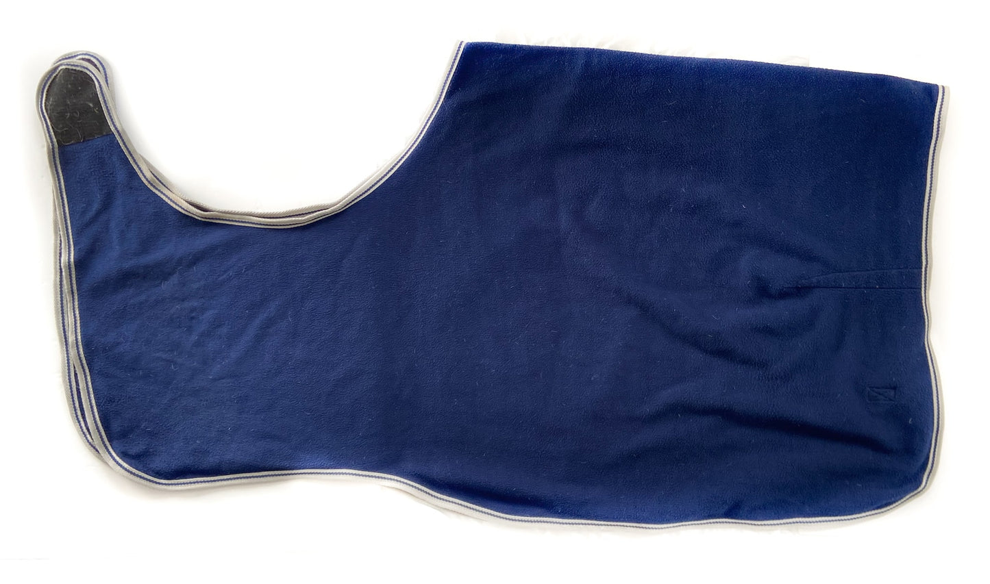 Fleece Quarter Sheet - Navy - Large (Pony)
