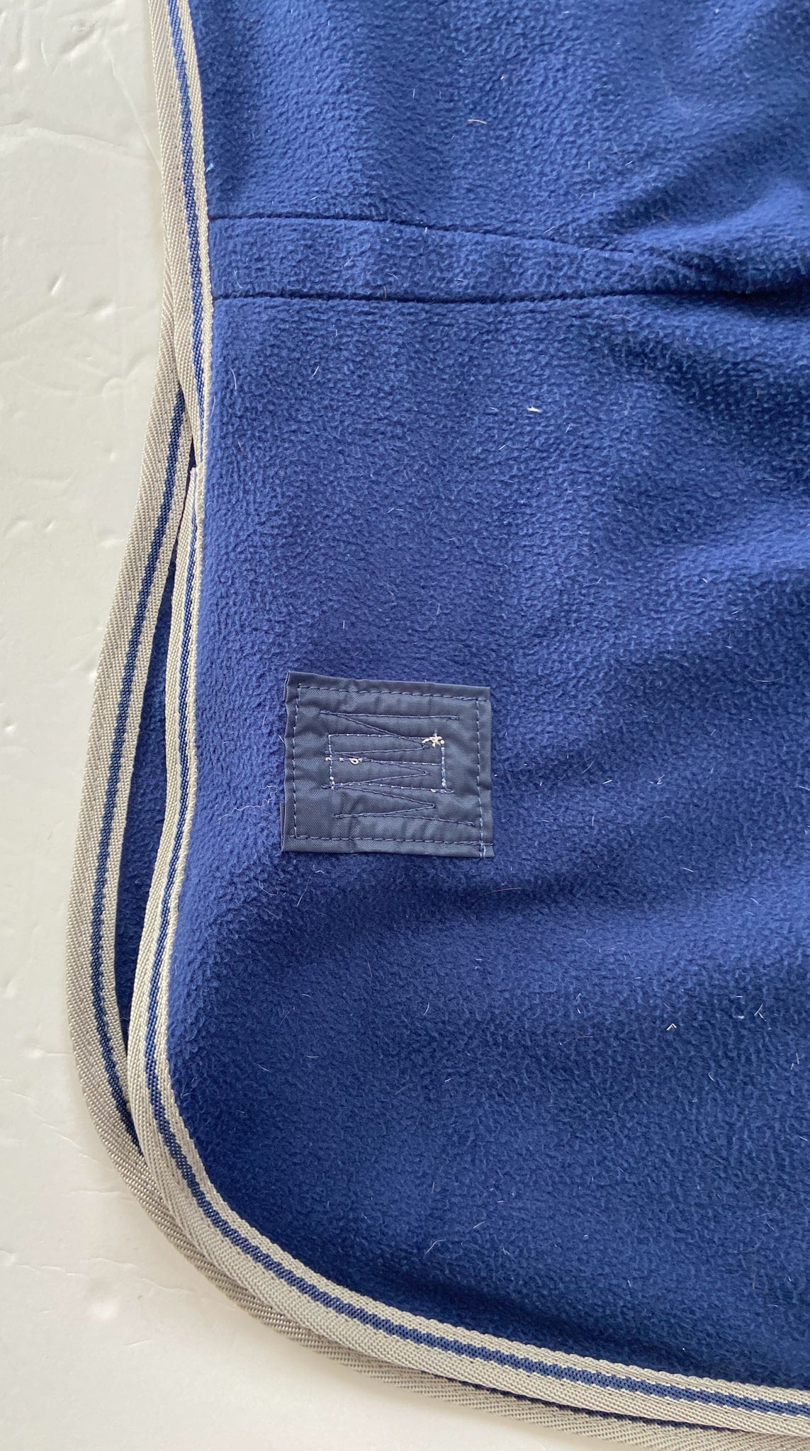 Fleece Quarter Sheet - Navy - Large (Pony)