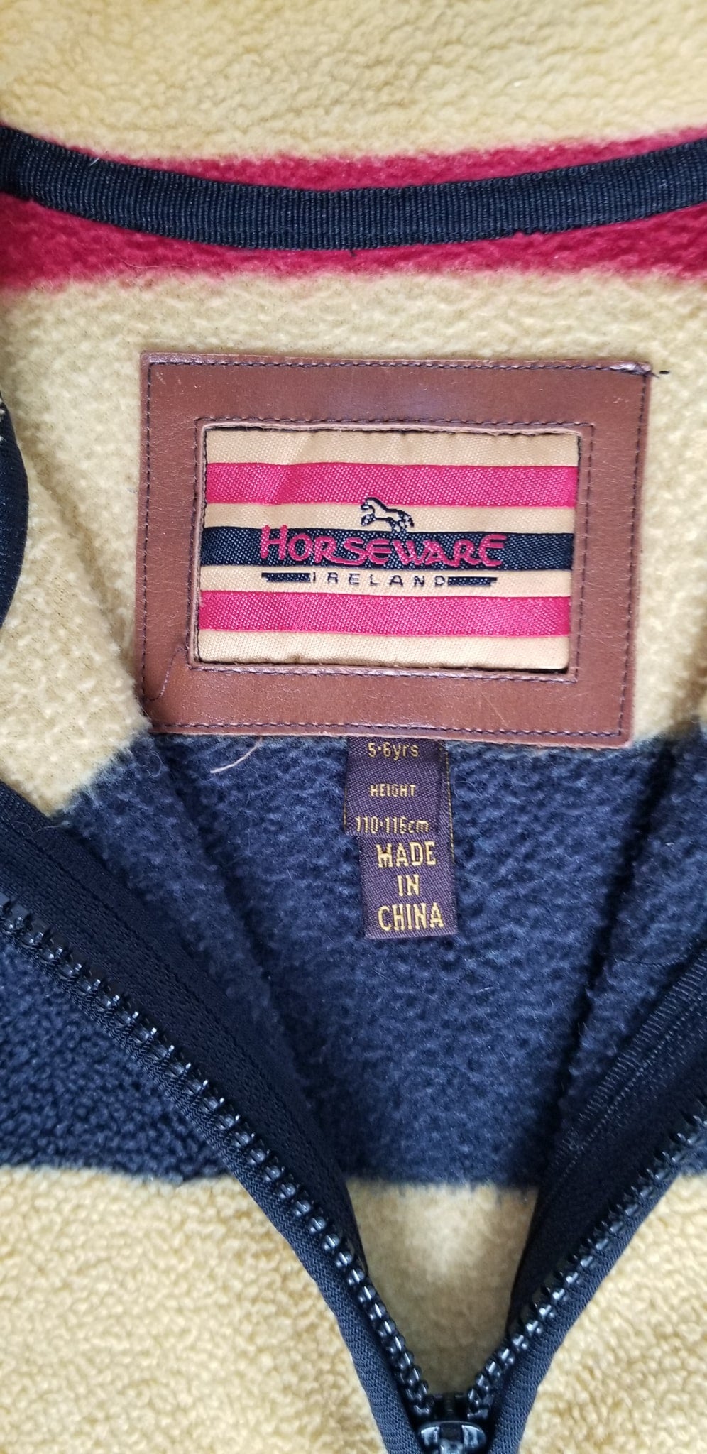 Horseware Ireland Kids Newmarket Sweater - Whitney Gold - Youth 5-6