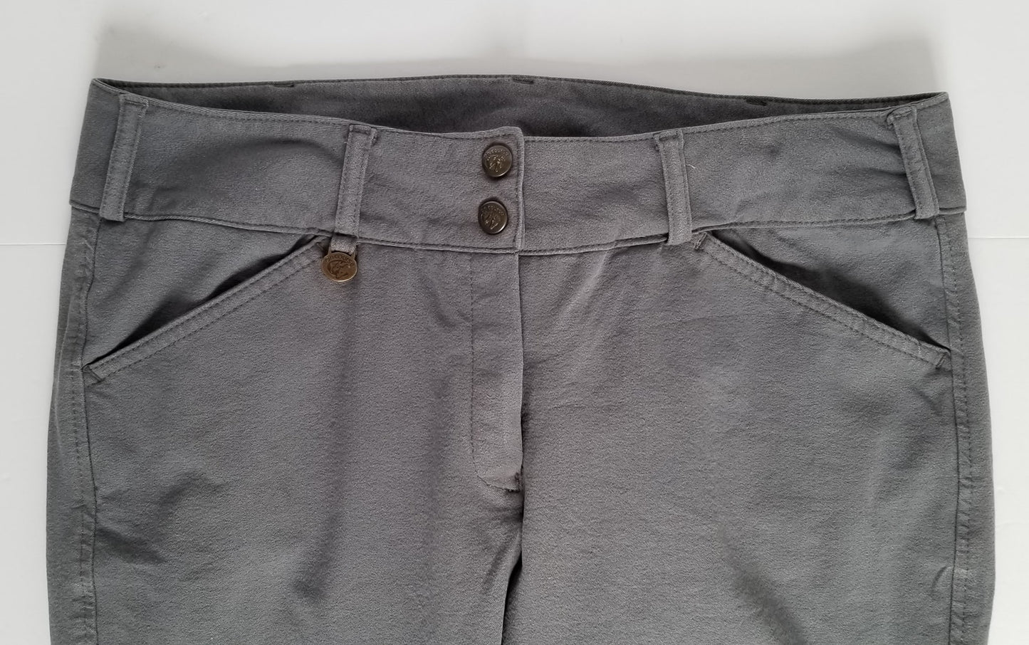 On Course Knee Patch Breeches - Grey - Women's 32