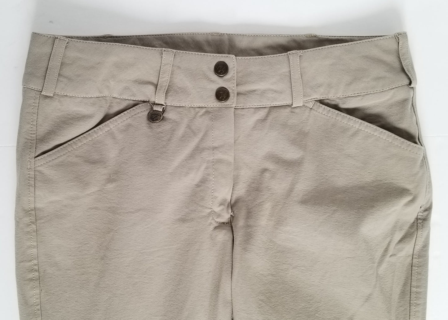 On Course Knee Patch Breeches - Tan - Women's 32