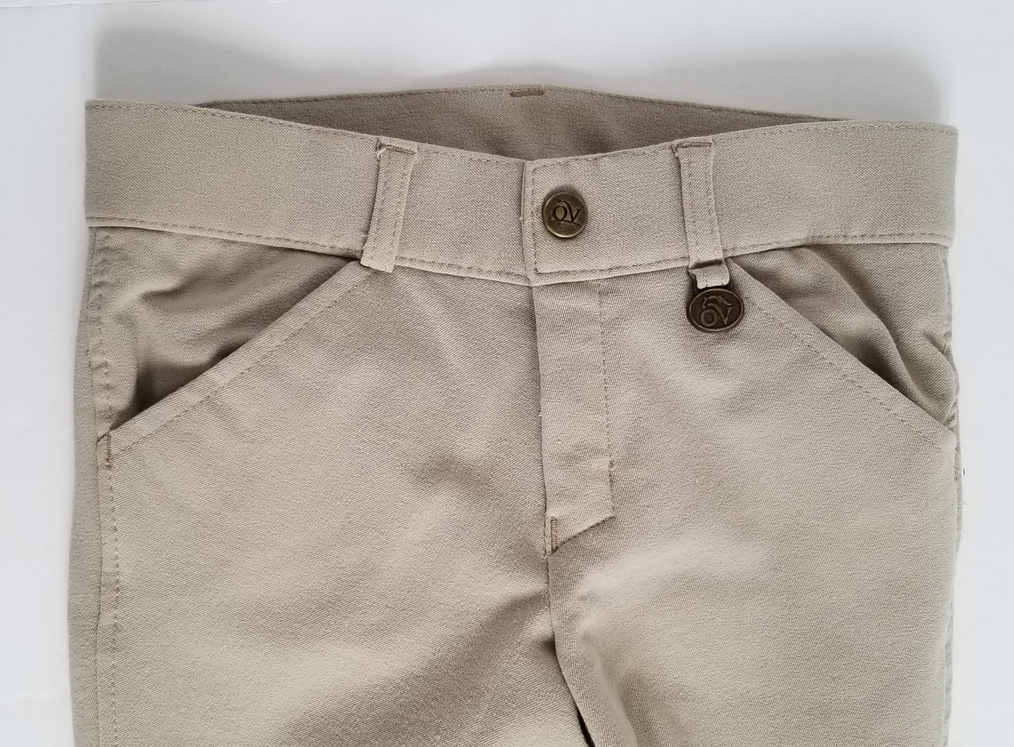 Ovation Boys Jodhpurs - Tan - Youth 6