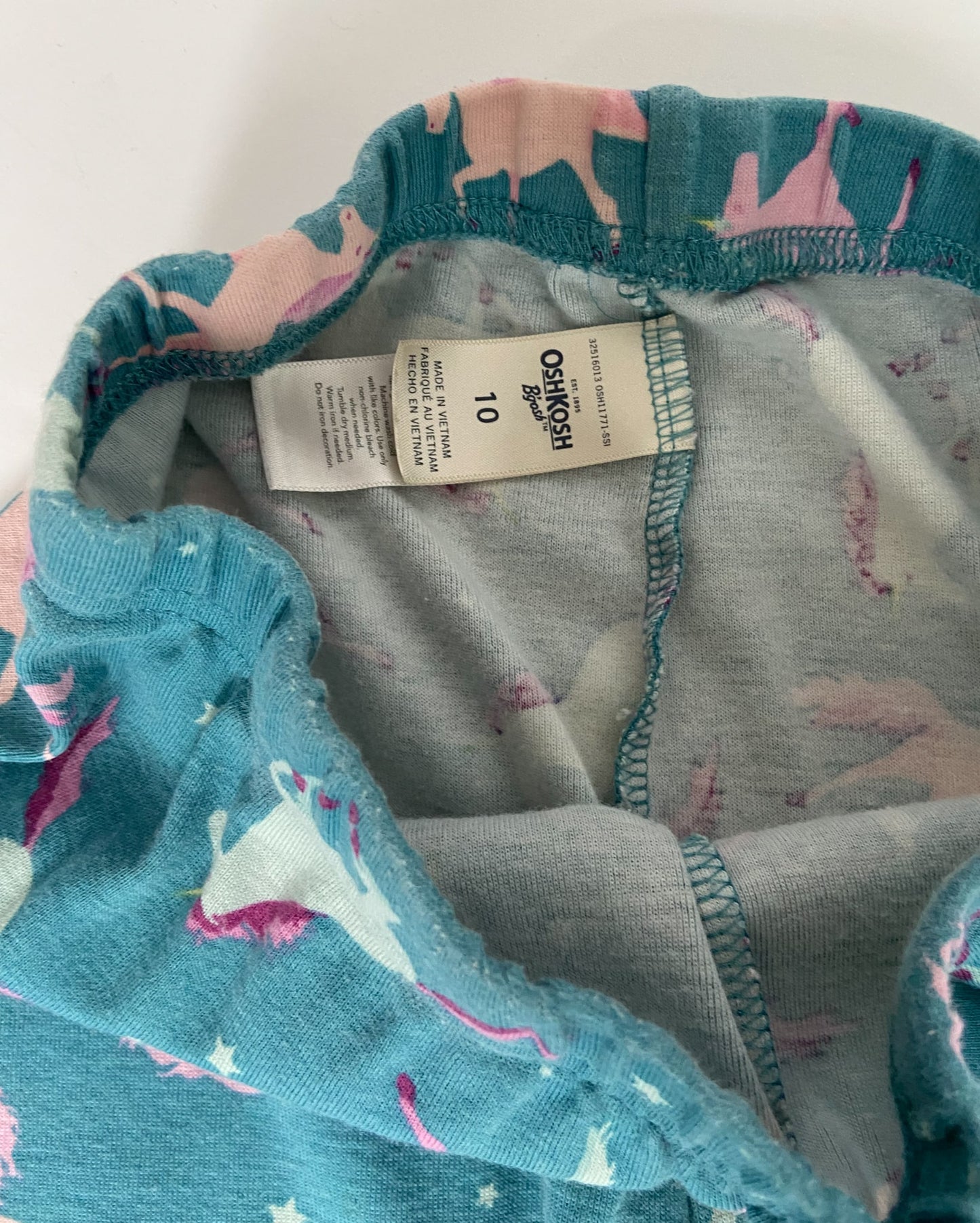 OshKosh Long Sleeve PJ Set - Teal - Youth 10