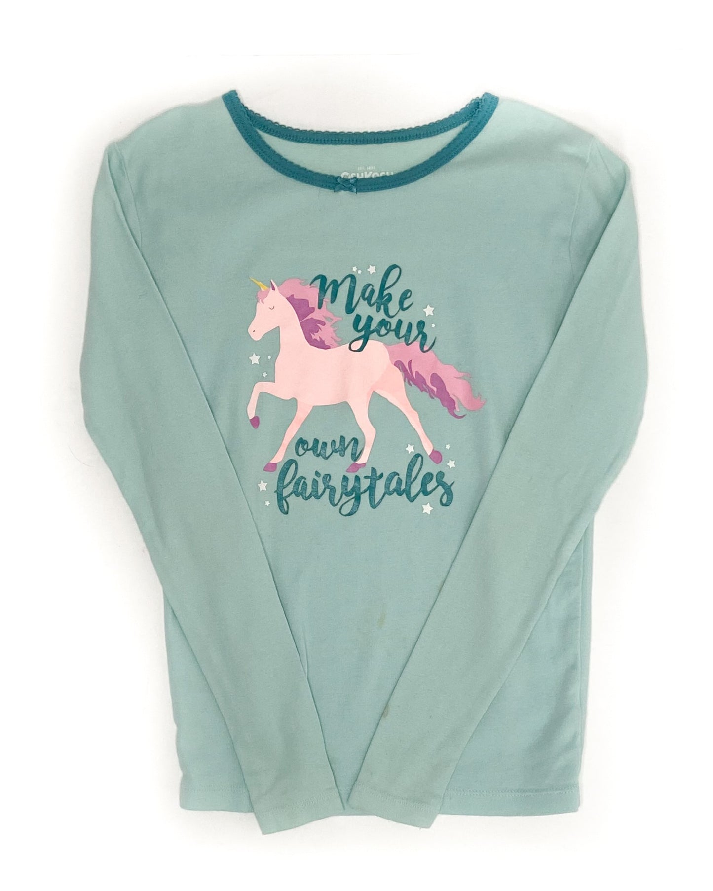OshKosh Long Sleeve PJ Set - Teal - Youth 10