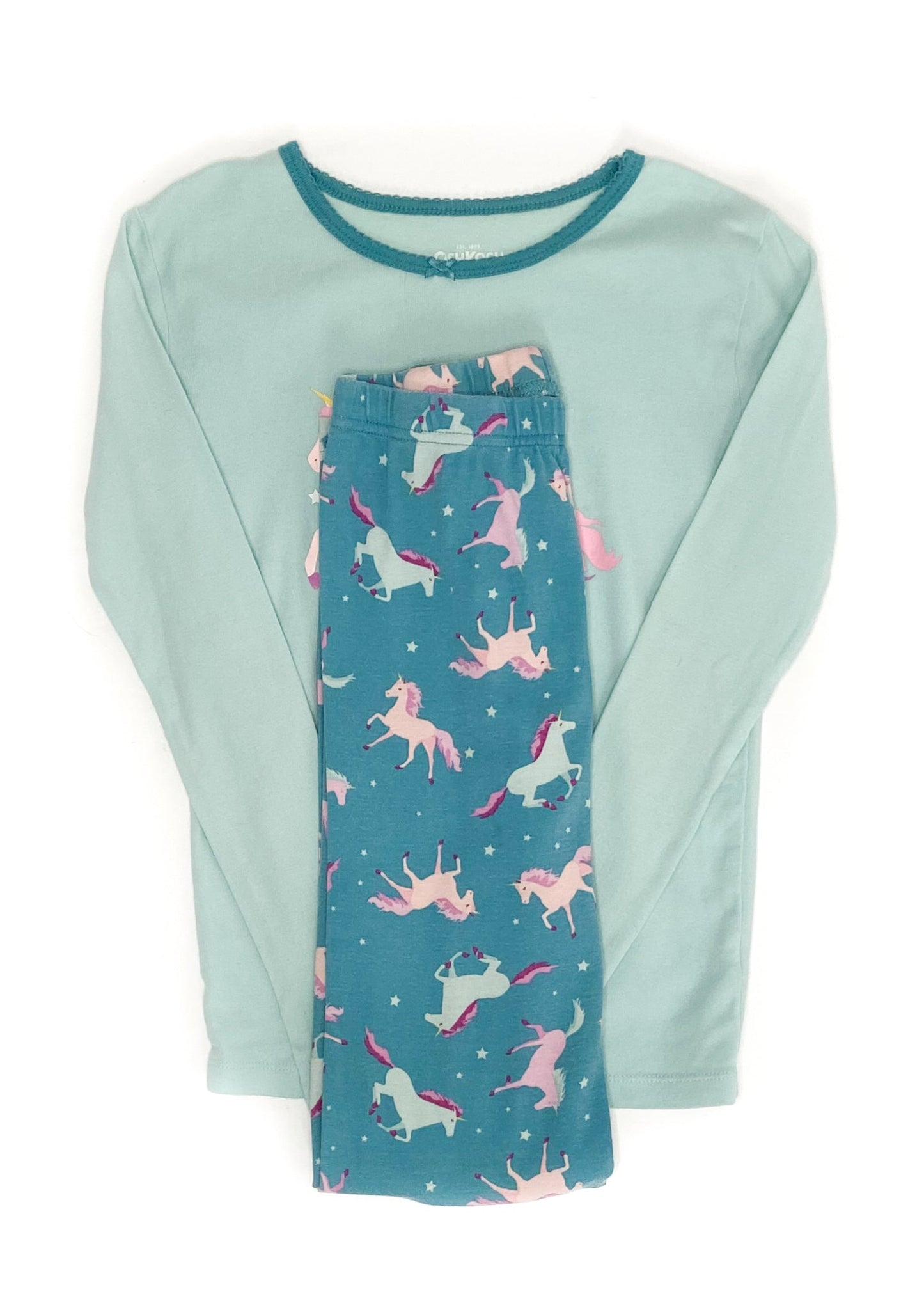 OshKosh Long Sleeve PJ Set - Teal - Youth 10