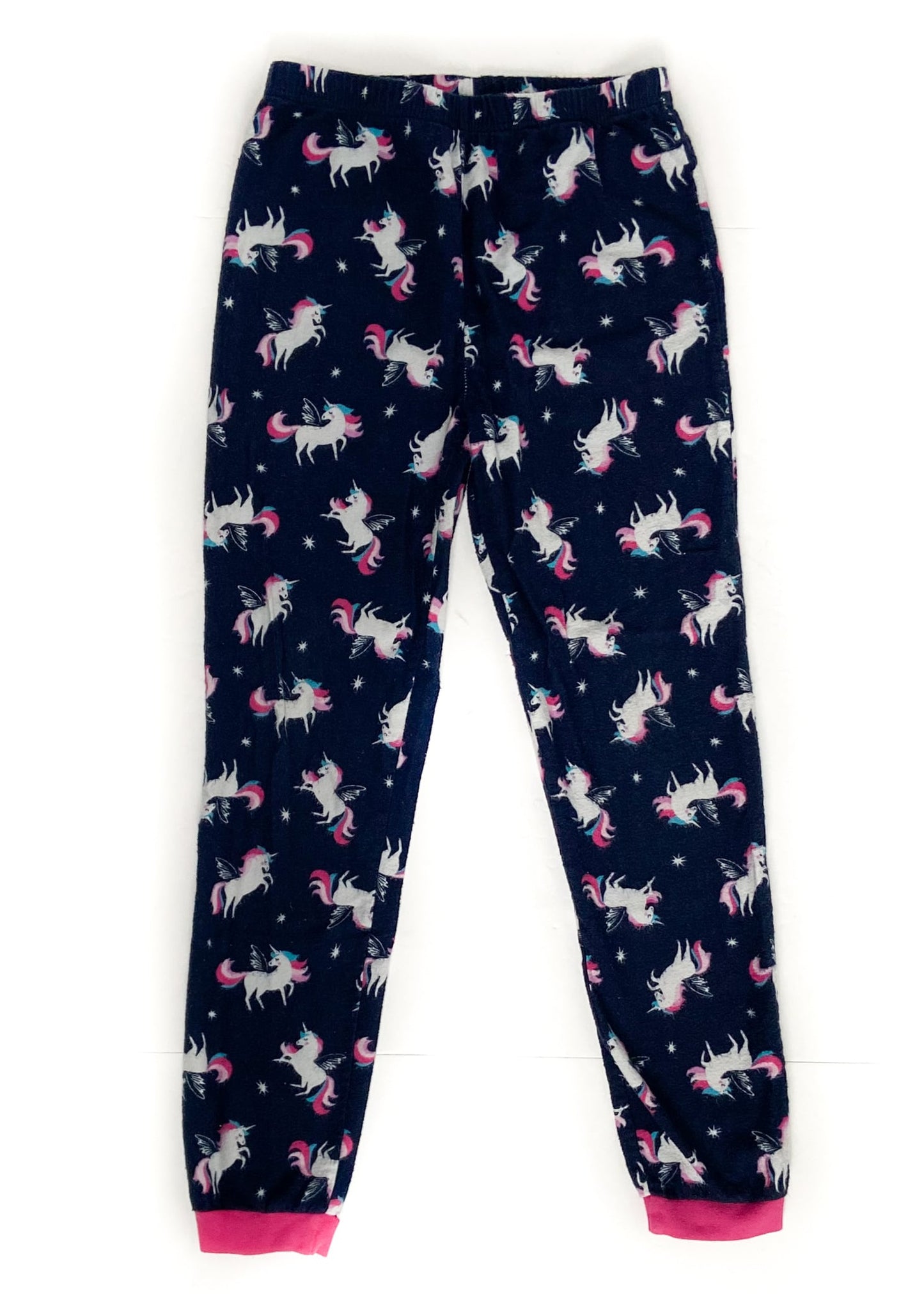 George Long Sleeve Flanel PJ Set - Navy - Youth Large