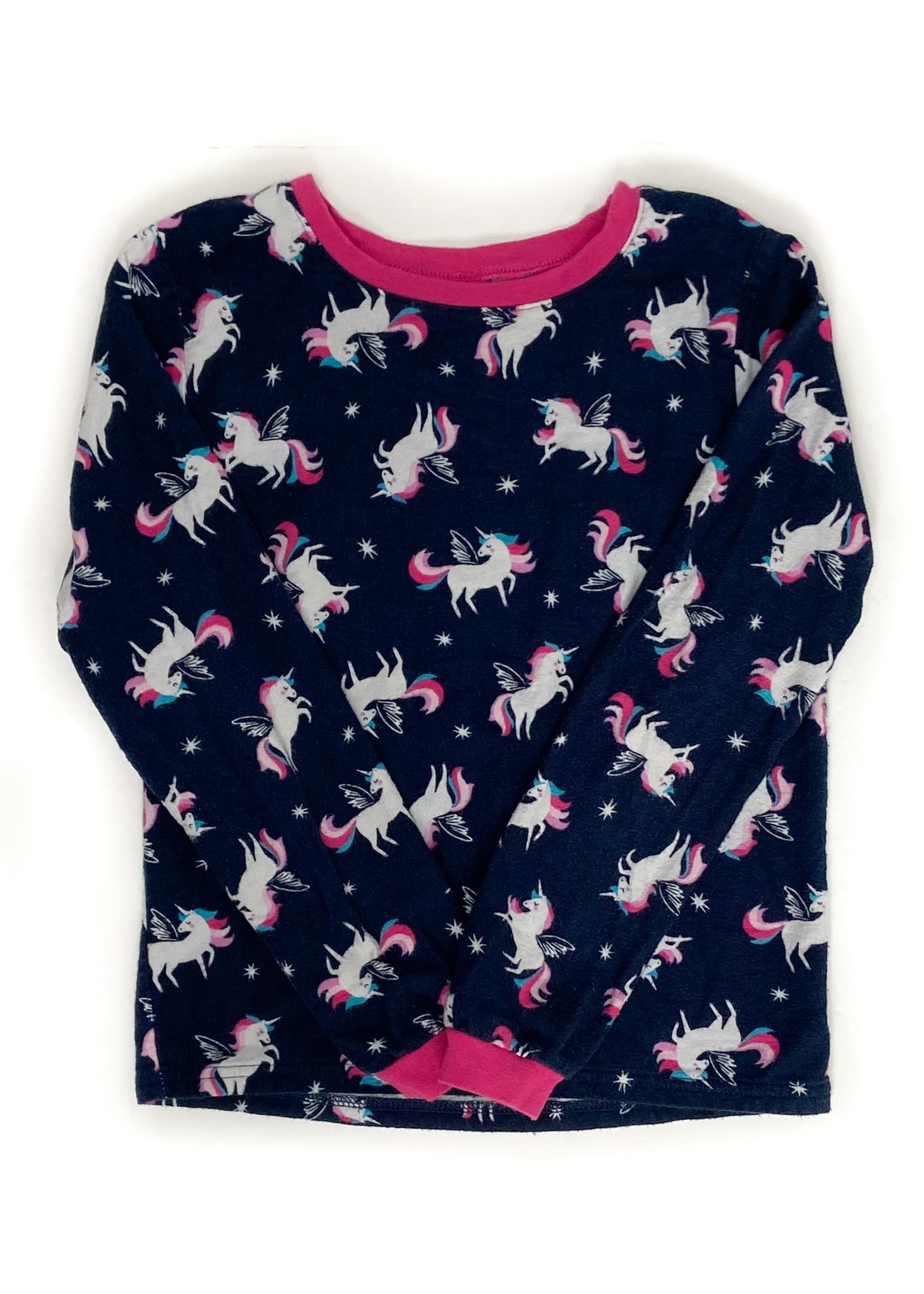 George Long Sleeve Flanel PJ Set - Navy - Youth Large