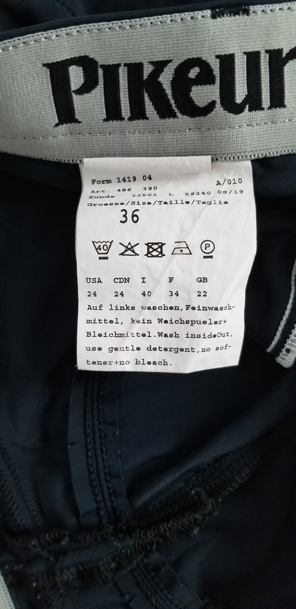 Pikeur Tessa Grip Knee Patch Breeches - Navy - Women's 24