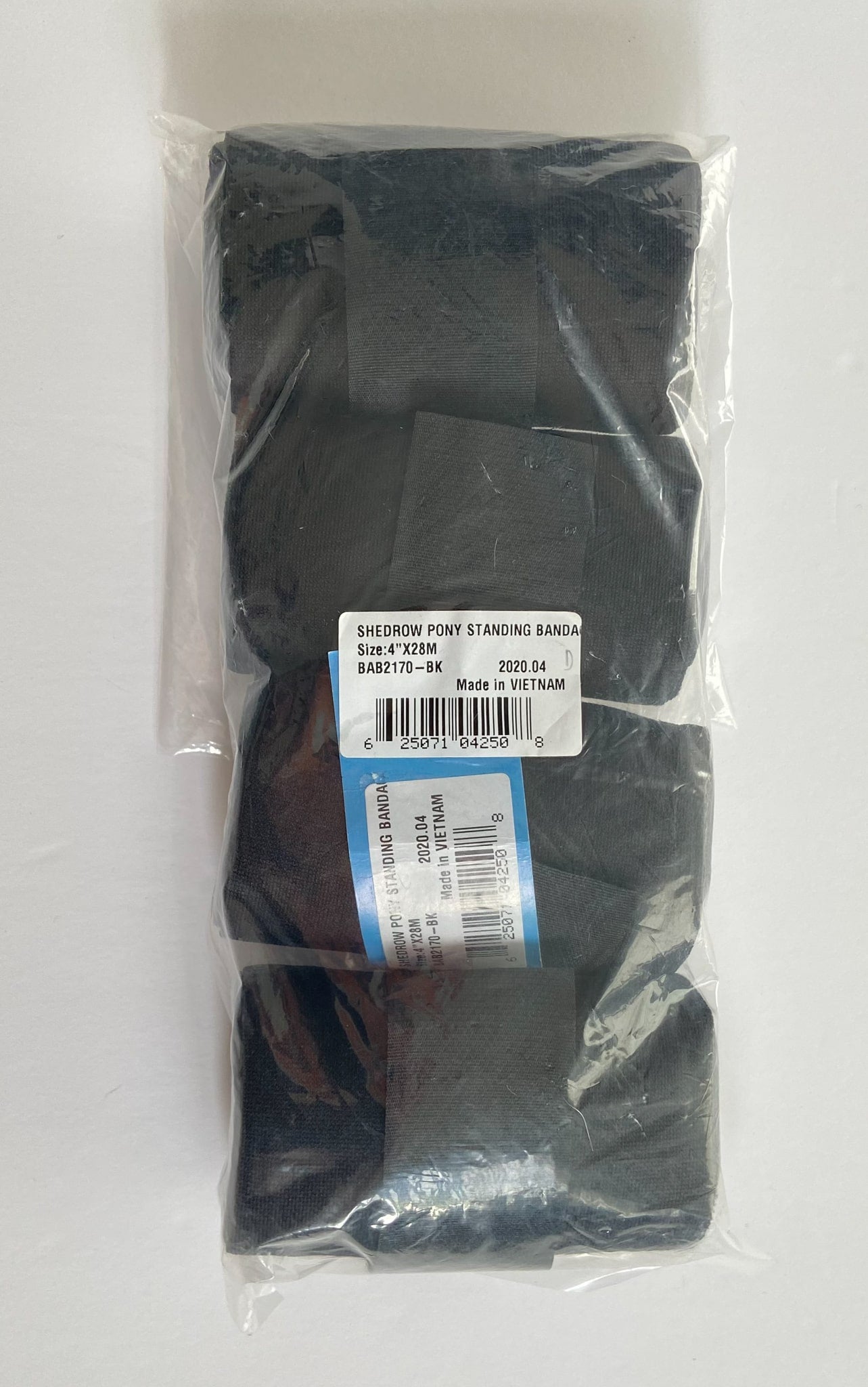 Shedrow Pony Standing Bandage - Black - Pony