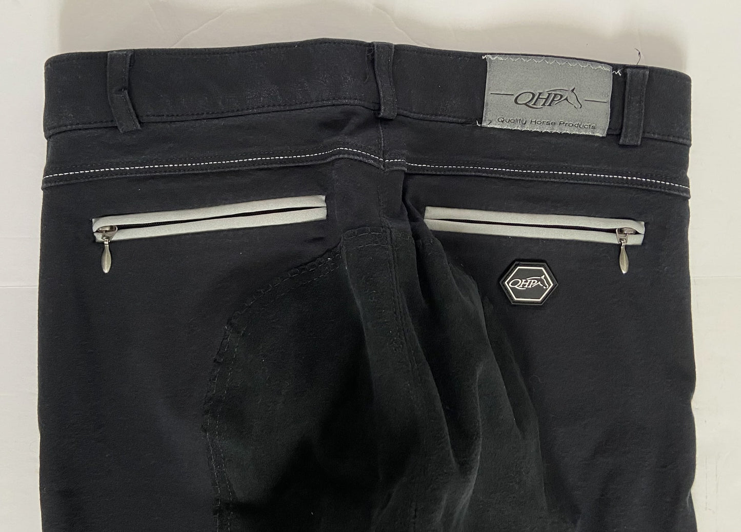 QHP Suede Full Seat Breeches - Black - Women's 28