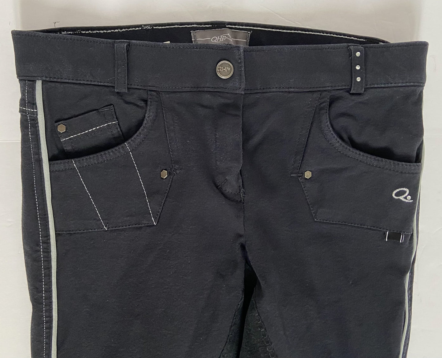 QHP Suede Full Seat Breeches - Black - Women's 28