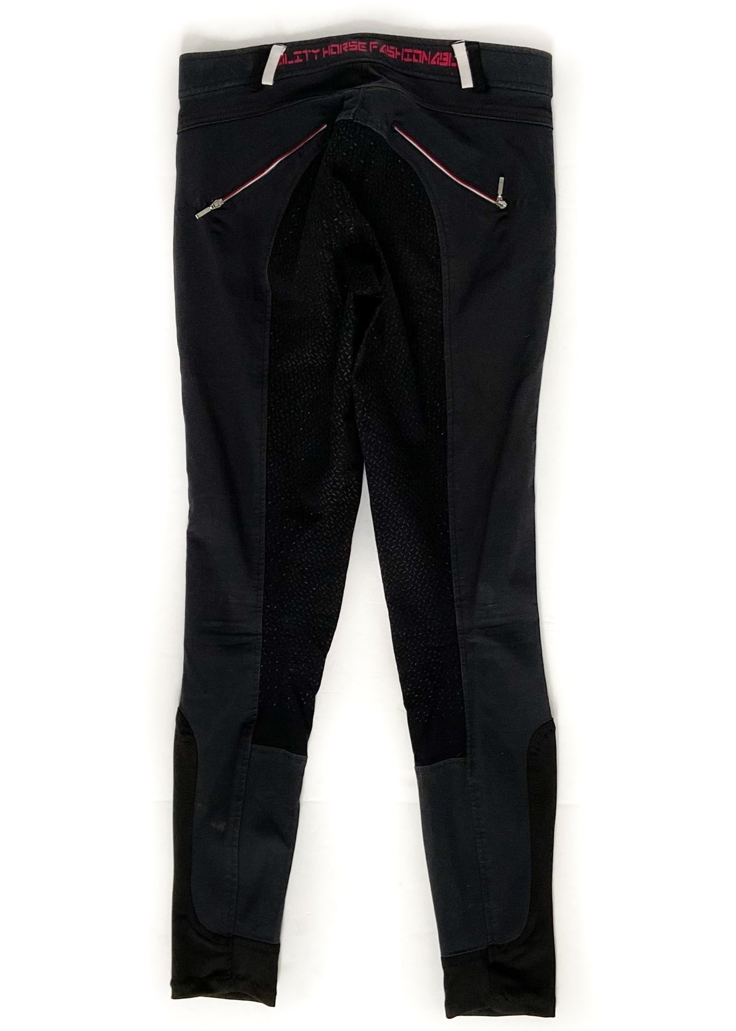 QHP Silicone Full Seat Breeches - Black - Women's 28