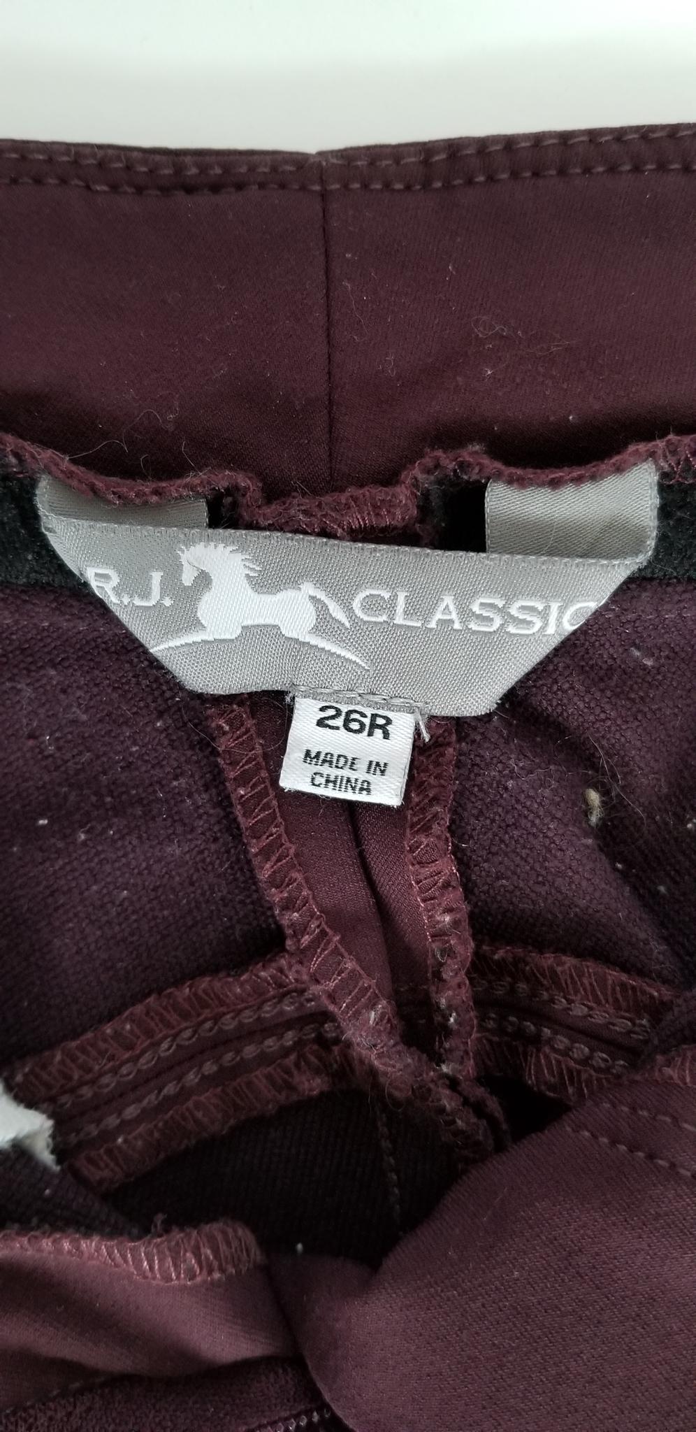 RJ Classics Gulf Knee Patch Breeches - Mixed Berry - 26R