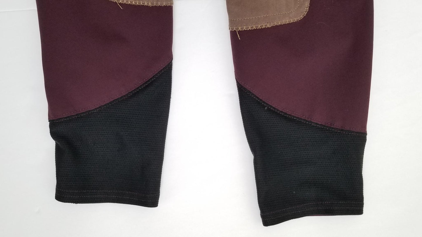 RJ Classics Gulf Knee Patch Breeches - Mixed Berry - 26R