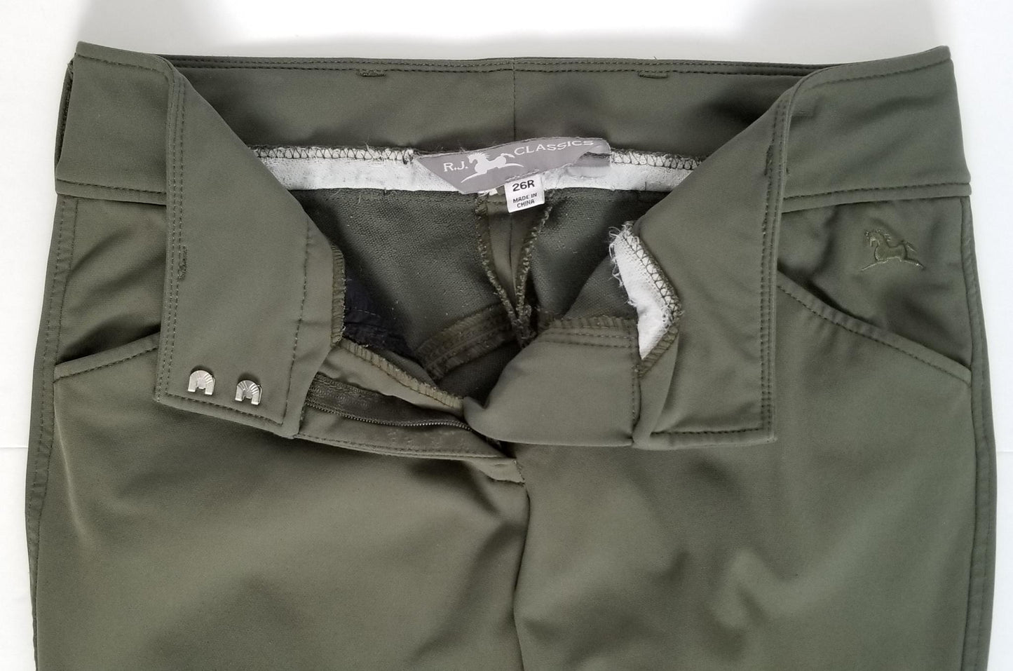 RJ Classics Gulf Knee Patch Breeches - Cilantro - 26R