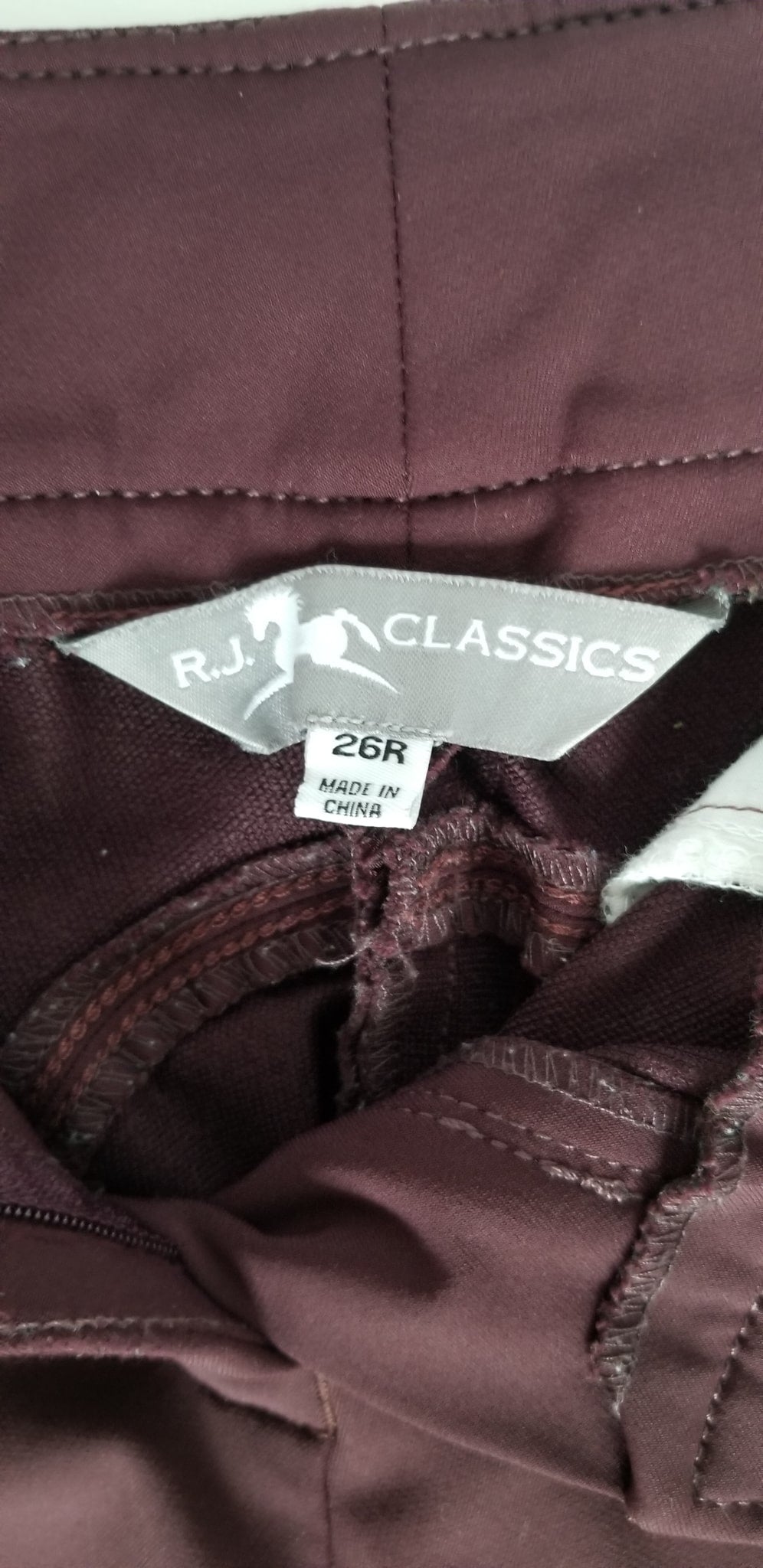 RJ Classics Gulf Knee Patch Breeches - Mixed Berry - 26R