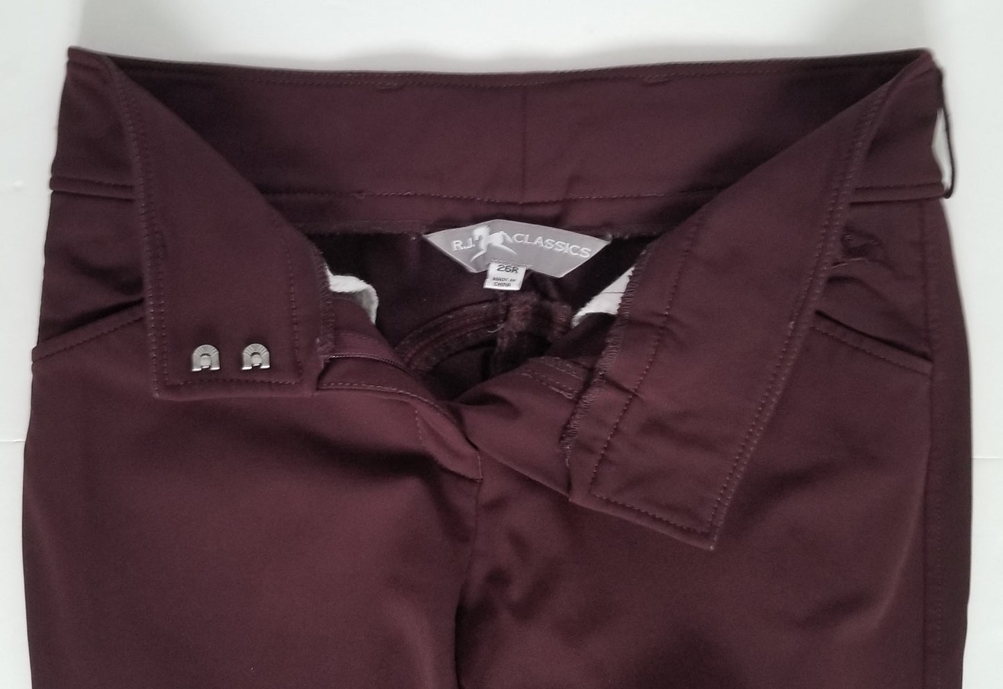 RJ Classics Gulf Knee Patch Breeches - Mixed Berry - 26R