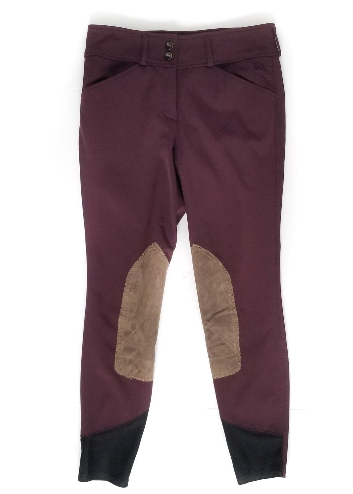 RJ Classics Gulf Knee Patch Breeches - Mixed Berry - 26R