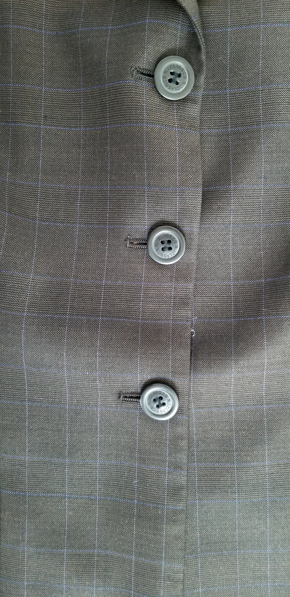 RJ Classics Sterling Collection Wool Show Jacket - Brown w/ Purple Windowpane - 8R