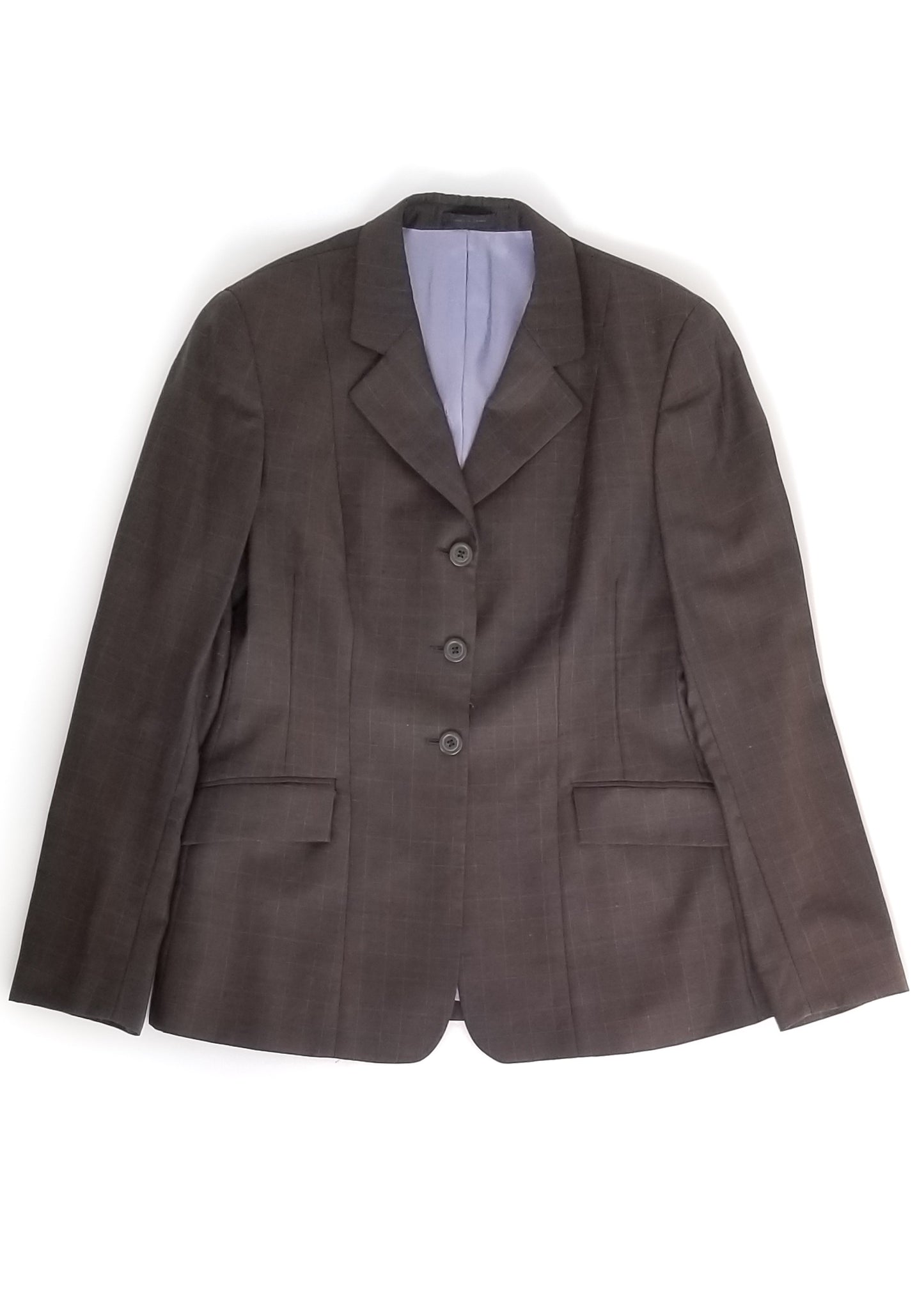 RJ Classics Sterling Collection Wool Show Jacket - Brown w/ Purple Windowpane - 8R
