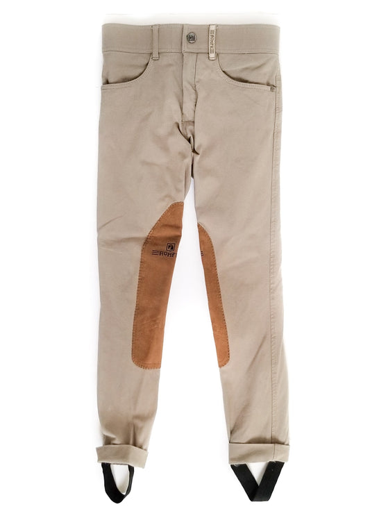Romfh Girls International Jodhpurs - Classic Beige - Youth 10