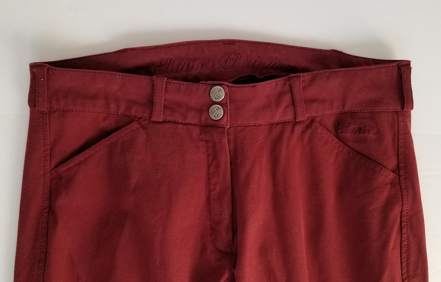 Elation Platinum Chelsea Knee Patch Breeches - Wine - Women's 30R