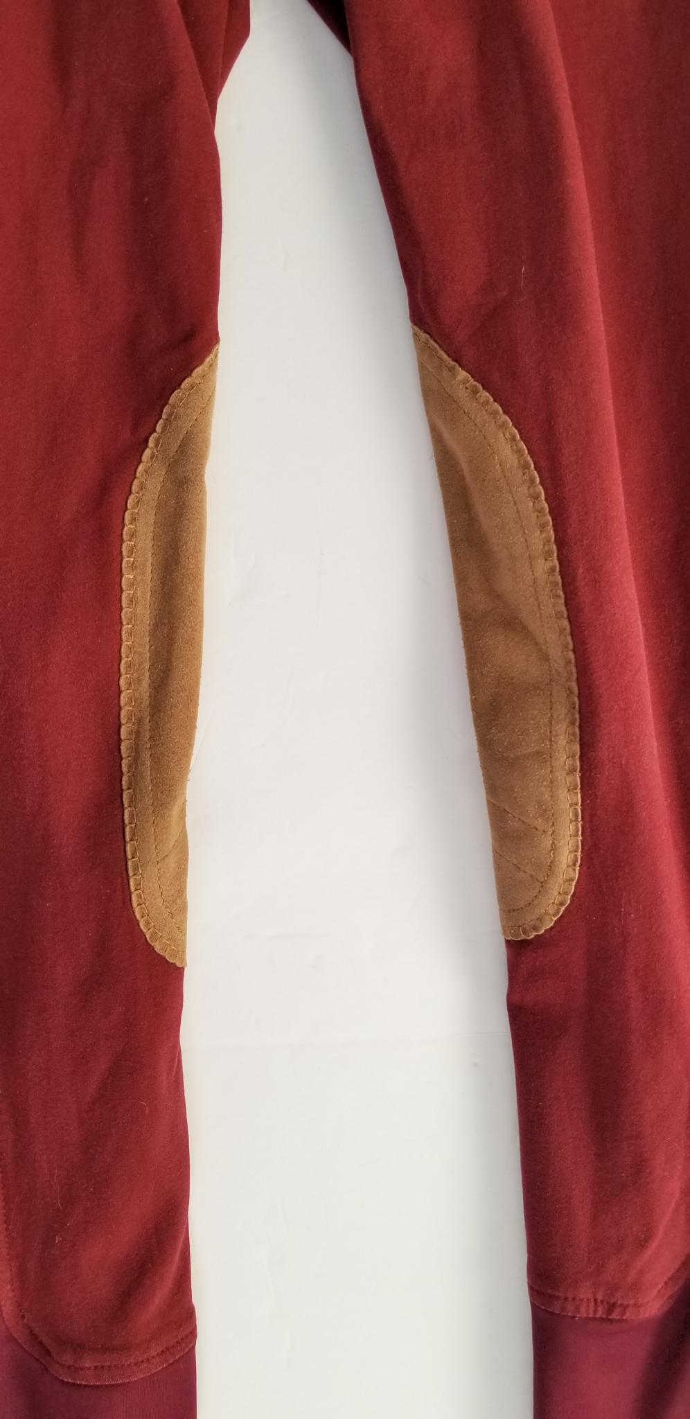 Elation Platinum Chelsea Knee Patch Breeches - Wine - Women's 30R