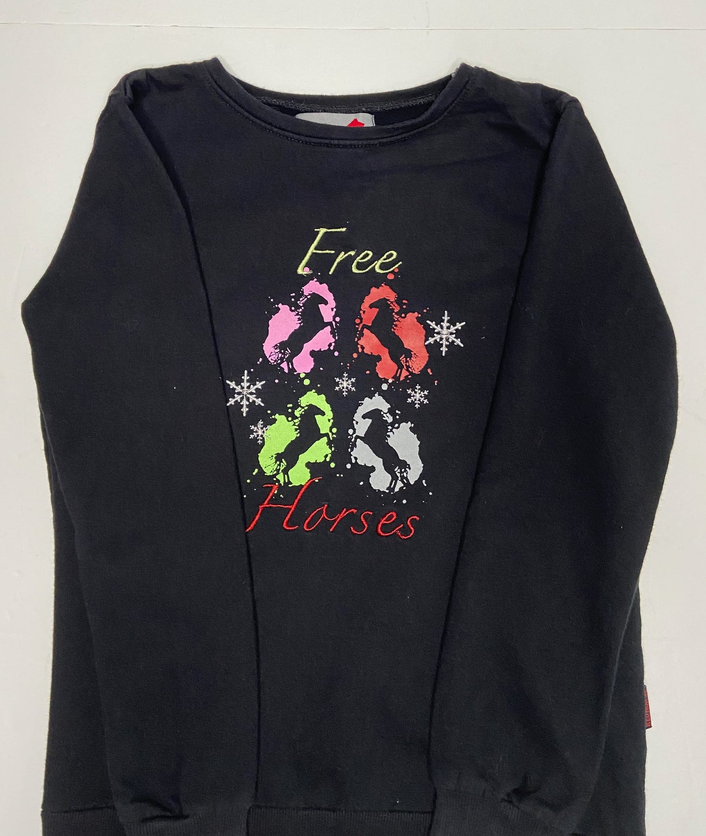 Red Horse Pull Over Sweater - Black - Youth Medium