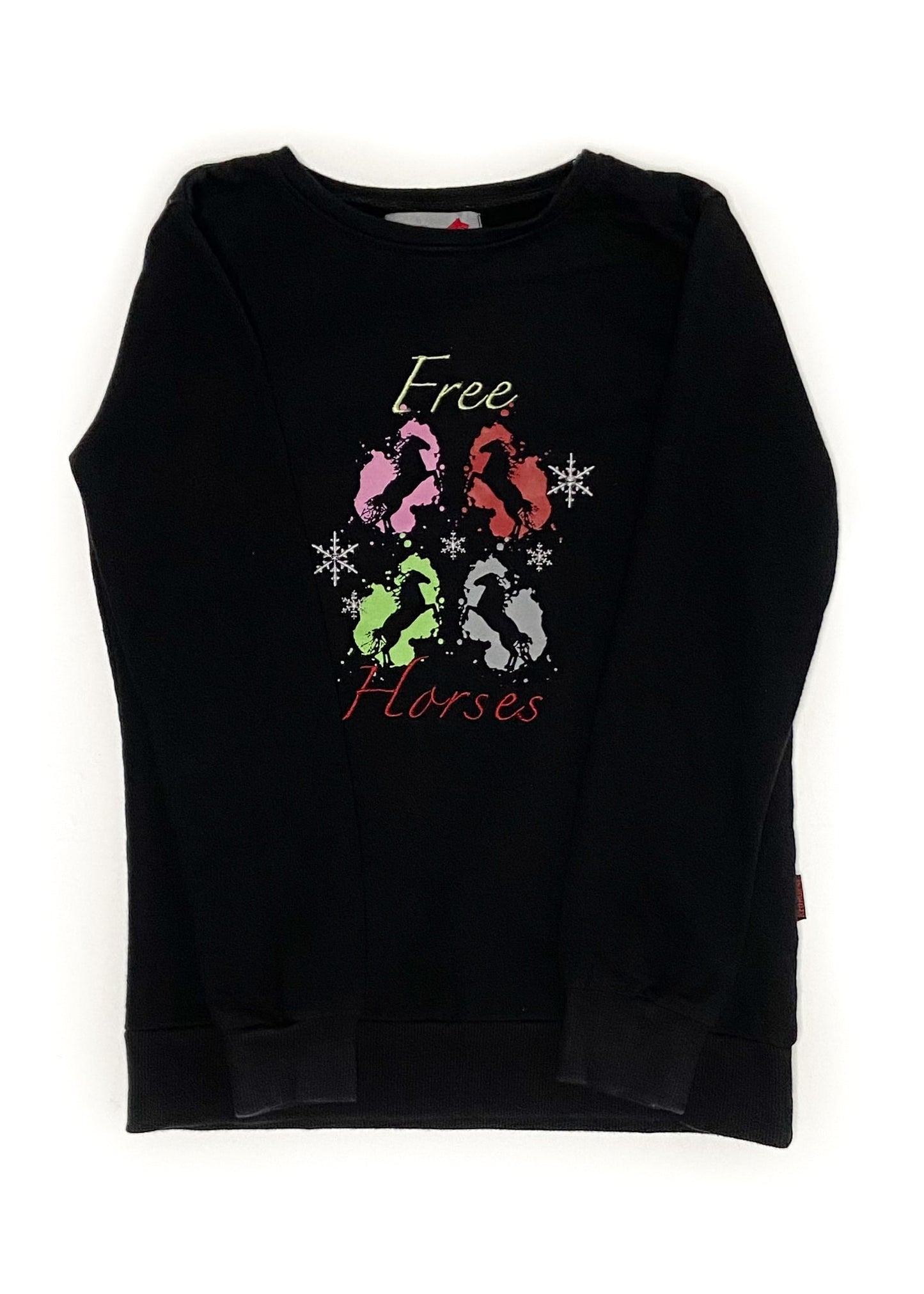 Red Horse Pull Over Sweater - Black - Youth Medium