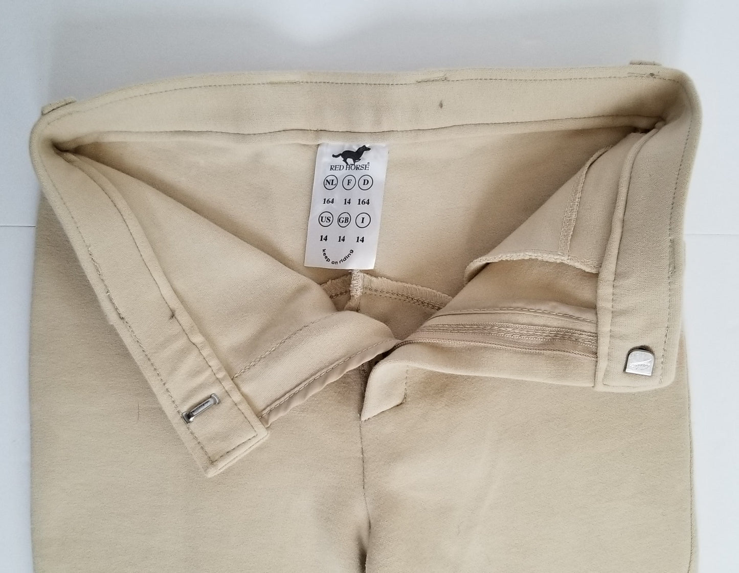 Red Horse Jodhpurs - Tan - Youth 14