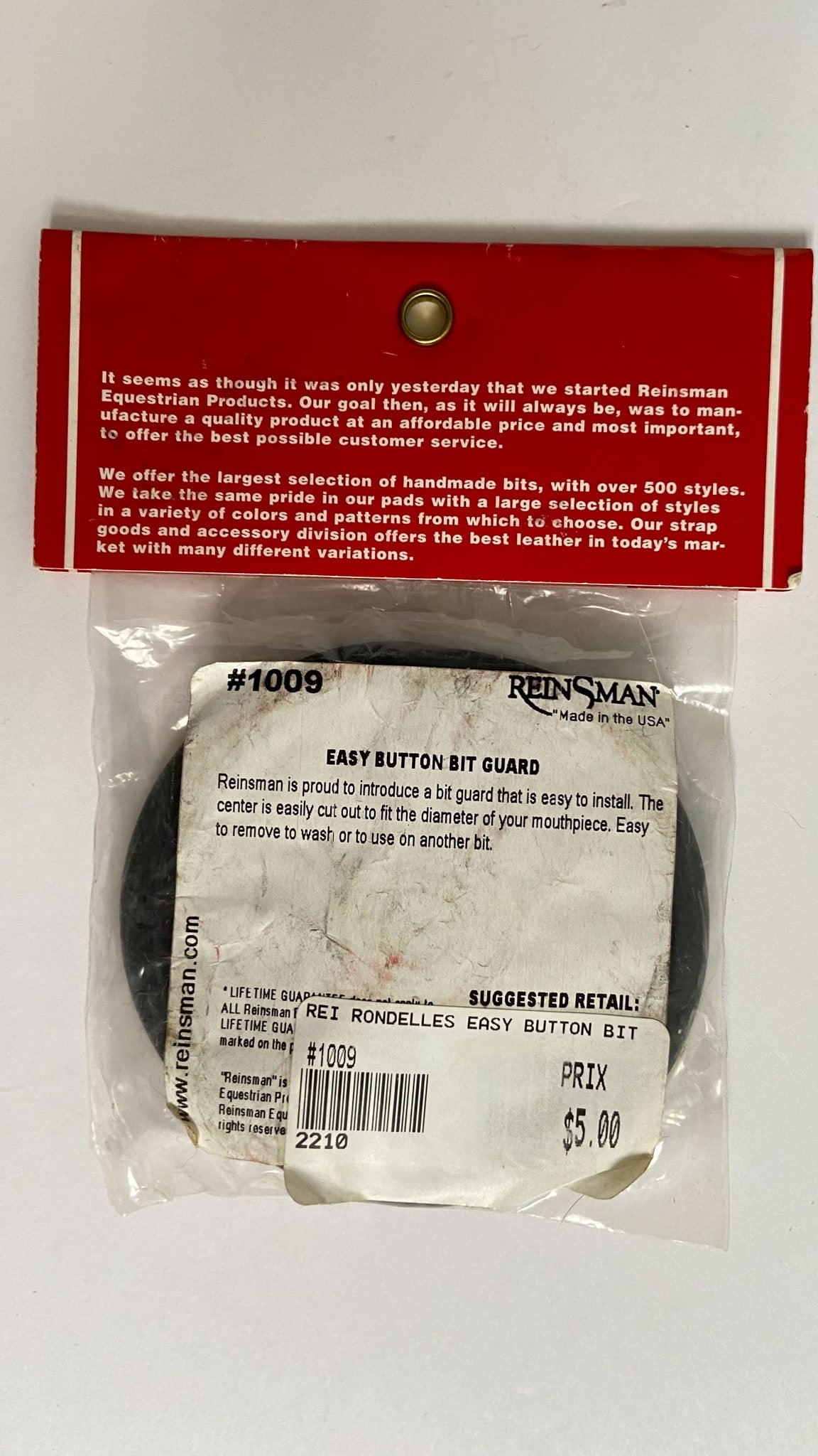Reinsman Easy Button Bit Guards - Black