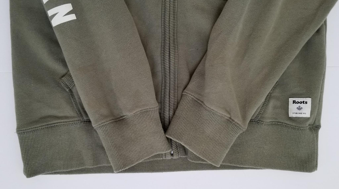 Roots Equestrian Original Full Zip Hoodie - Sage Green - Women's Medium