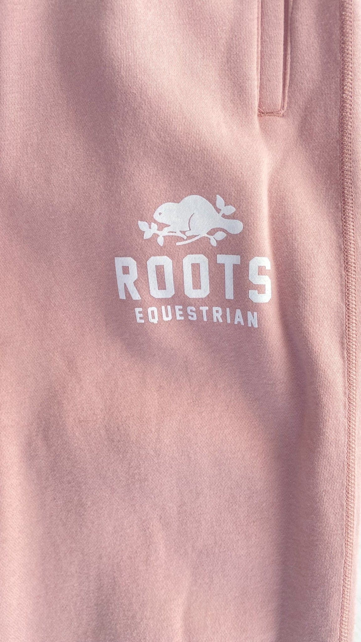 Roots Equestrian Sweatpants - Light Pink - Women's XL