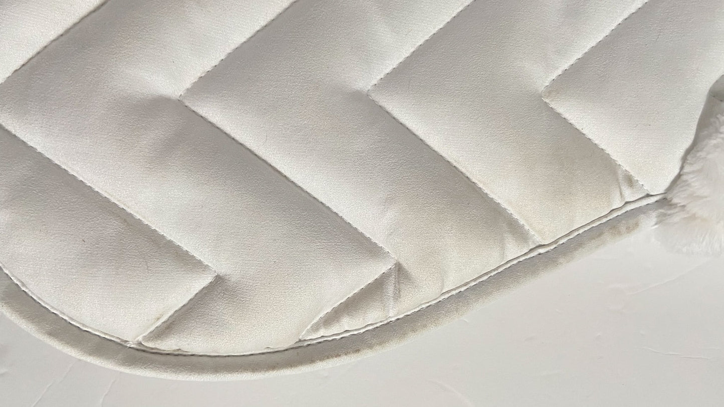 Shedrow Synthetic Suede Half Pad - White - Full