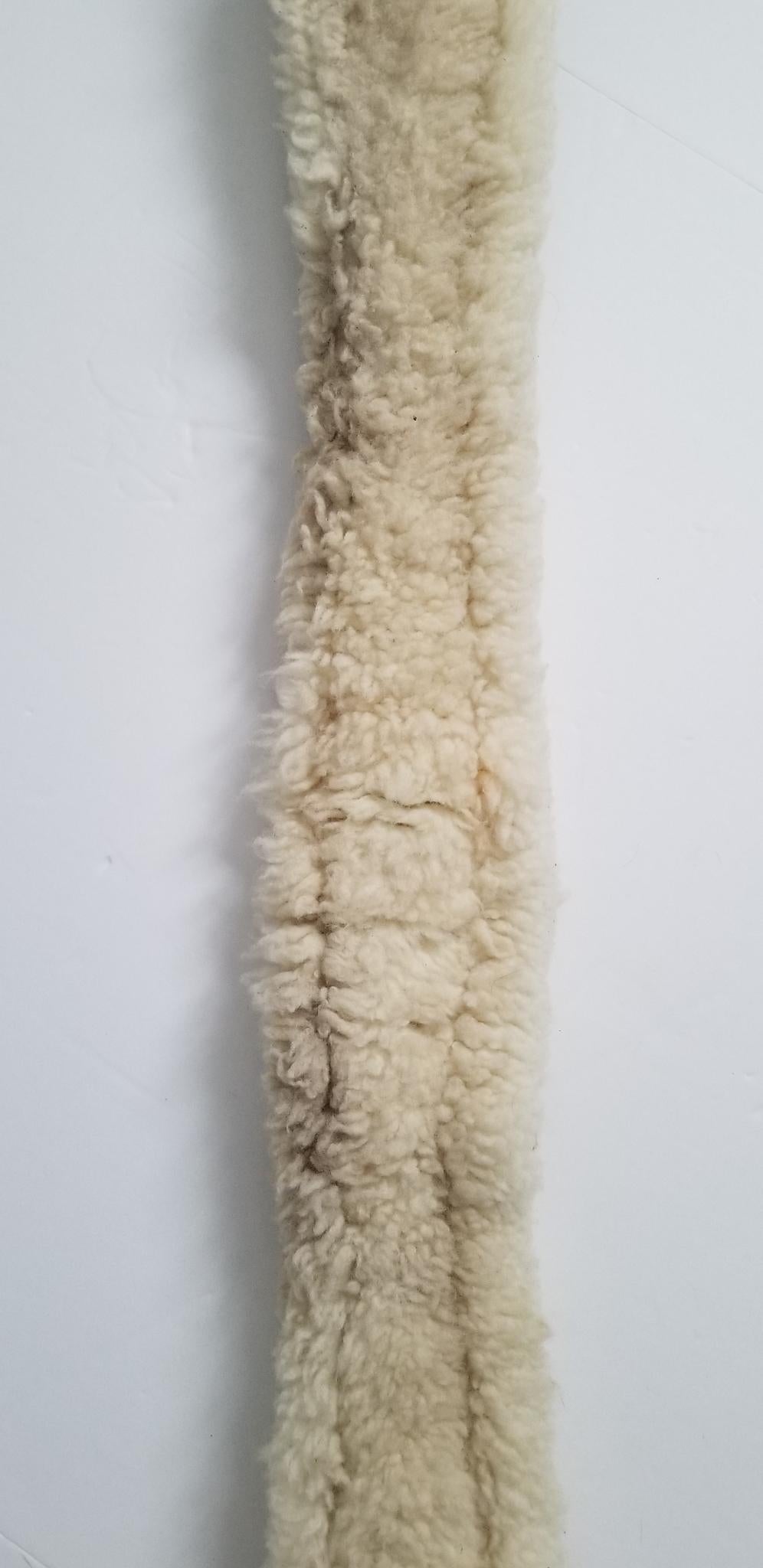 Shaped Sheepskin Velcro Girth - Brown - 122cm/48"