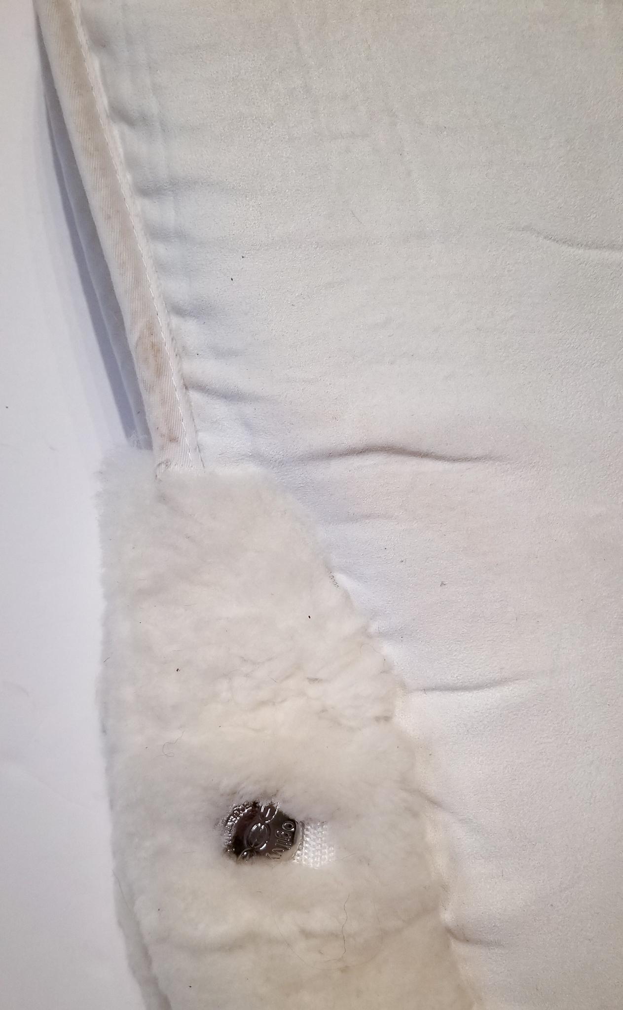 Ogilvy Jumper Memory Foam Sheepskin Half Pad - White - 17"