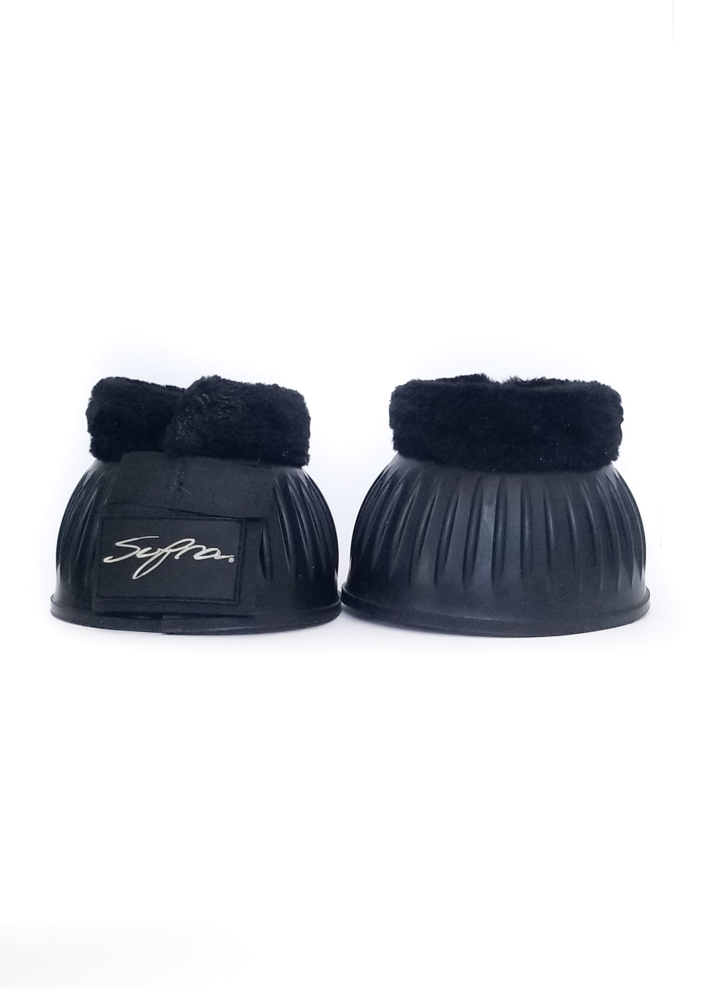 Supra 210 Fur Topped Bell Boot Ribbed W/ Velcro - Black - XL