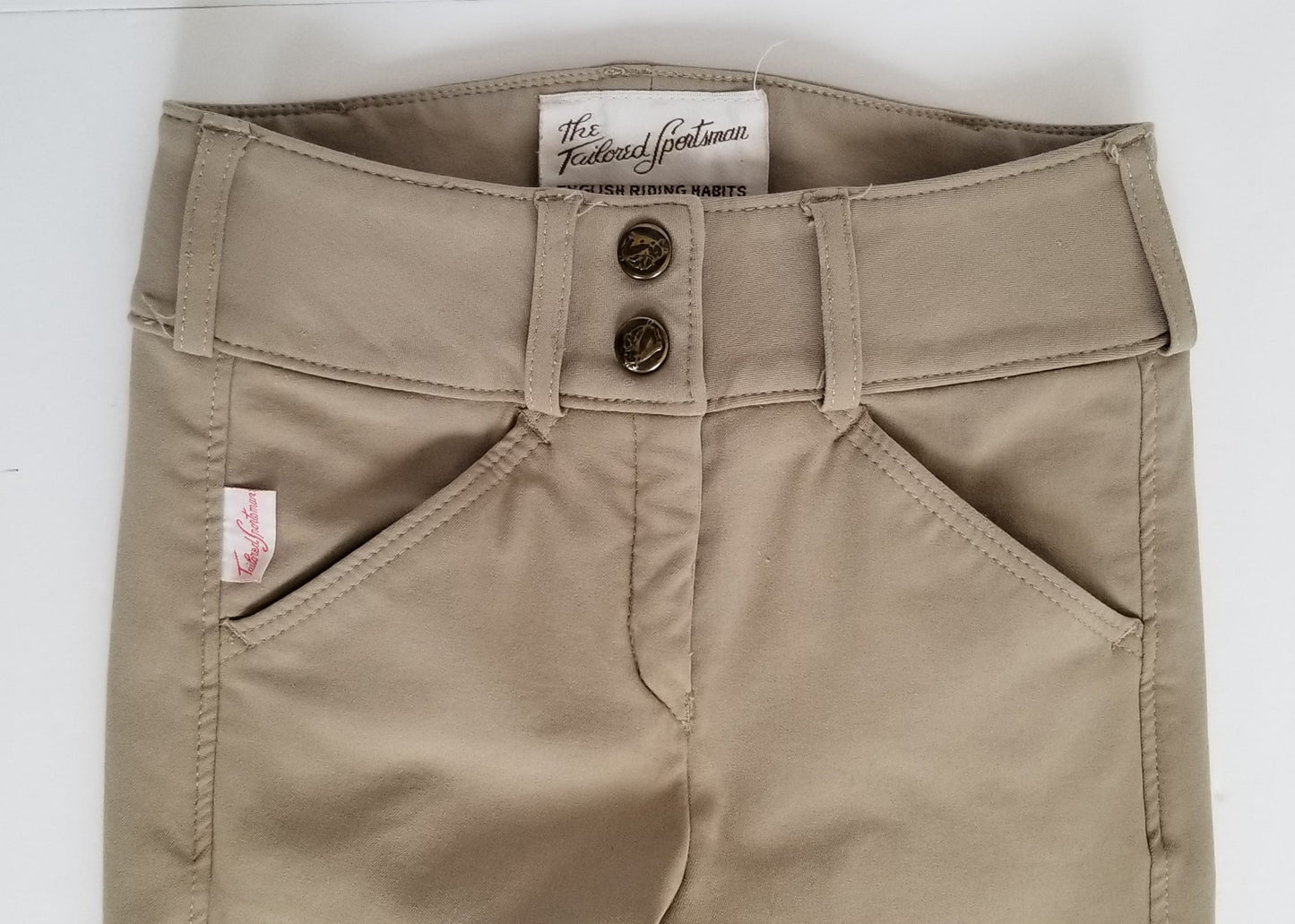 Tailored Sportsman Children's Jodhpurs - Tan - Youth 10