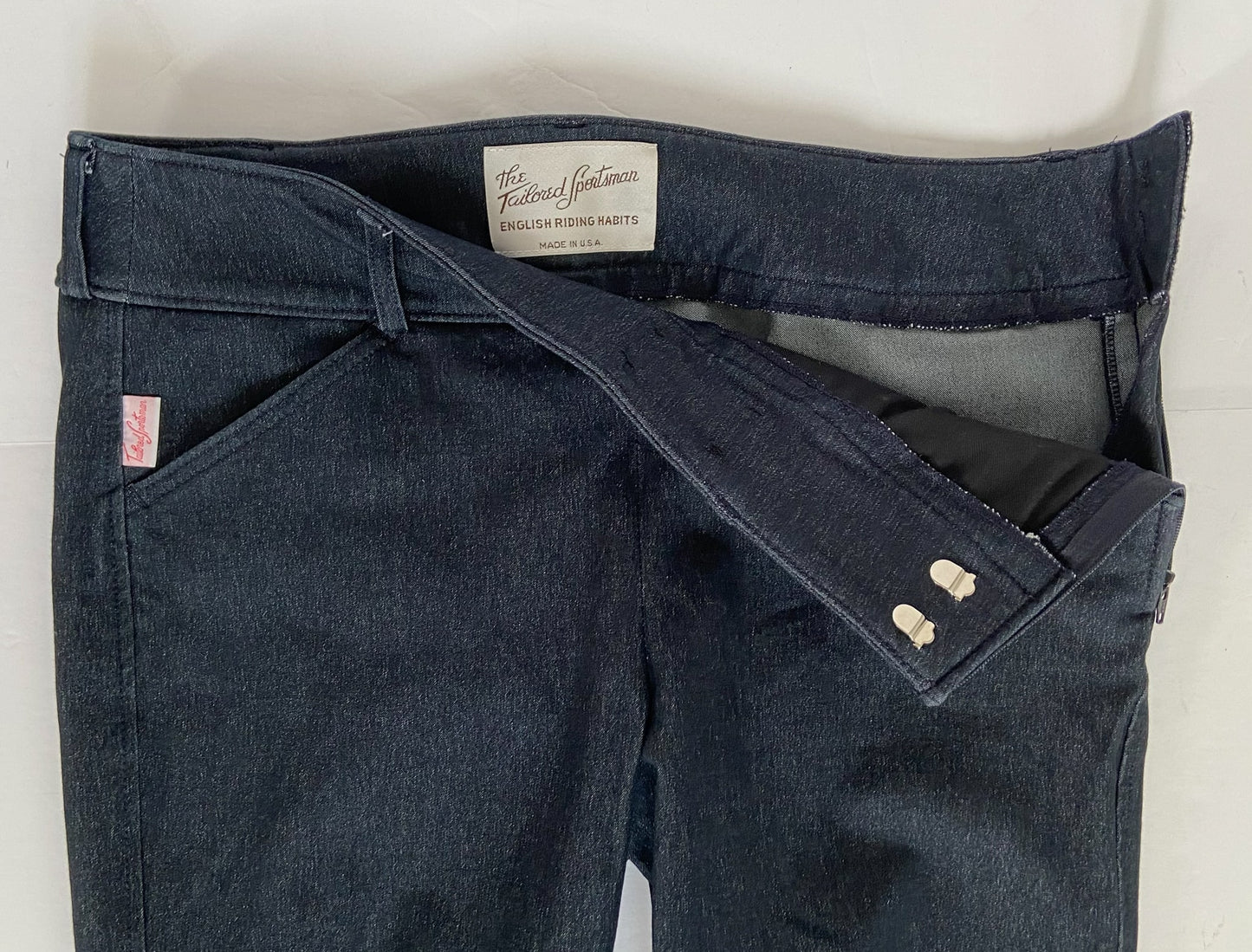 Tailored Sportsman Trophy Hunter Side Zip Breeches - Navy Denim - Women's 28R