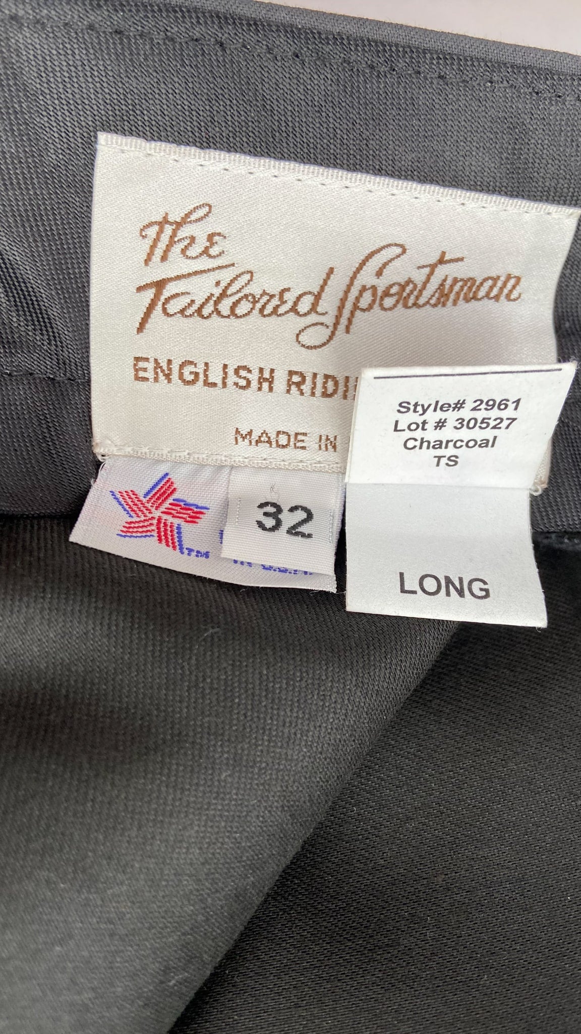 Tailored Sportsman Trophy Hunter Breeches - Charcoal - Men's 32L