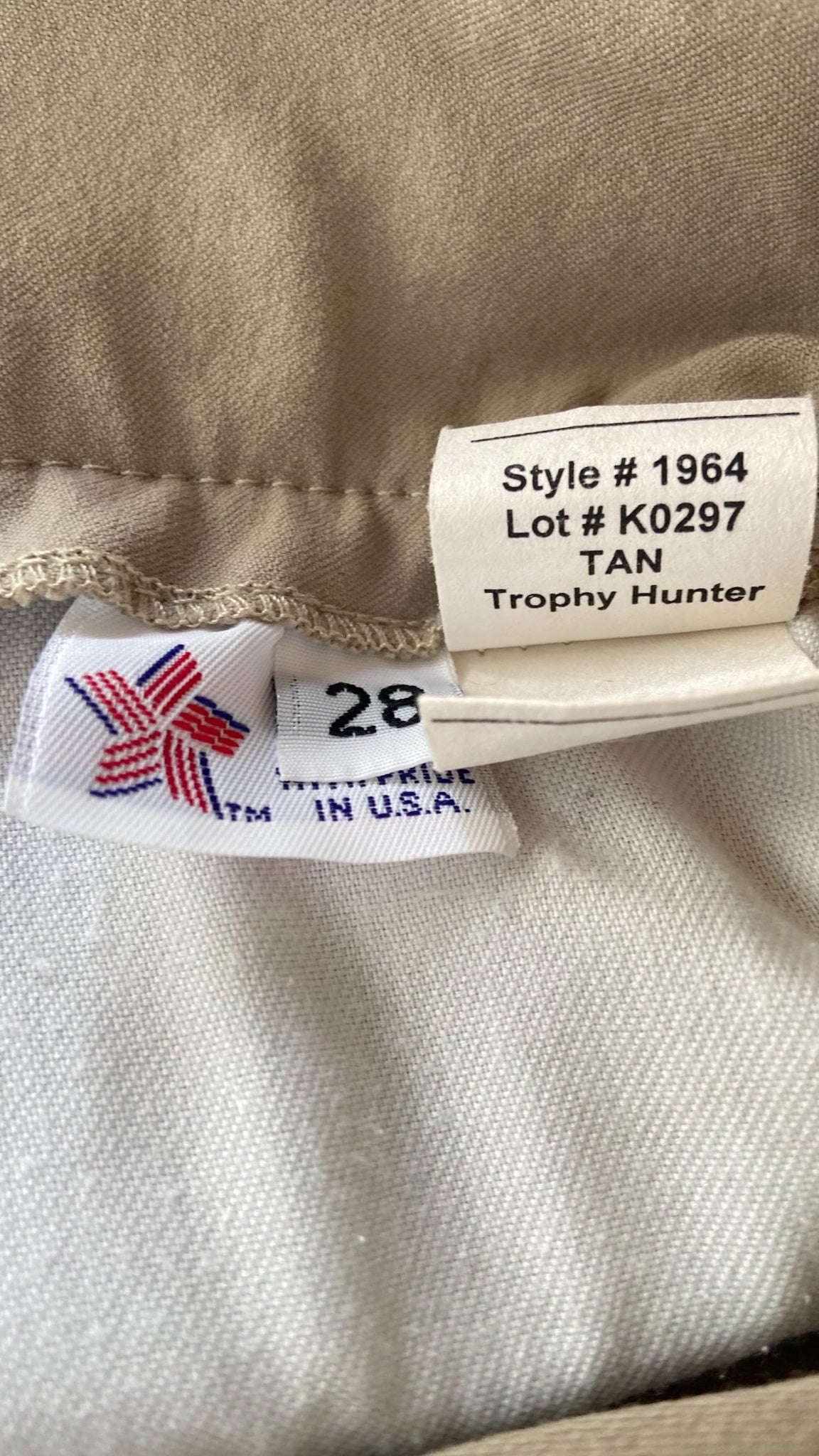 Tailored Sportsman Trophy Hunter Breeches - Tan - 28R