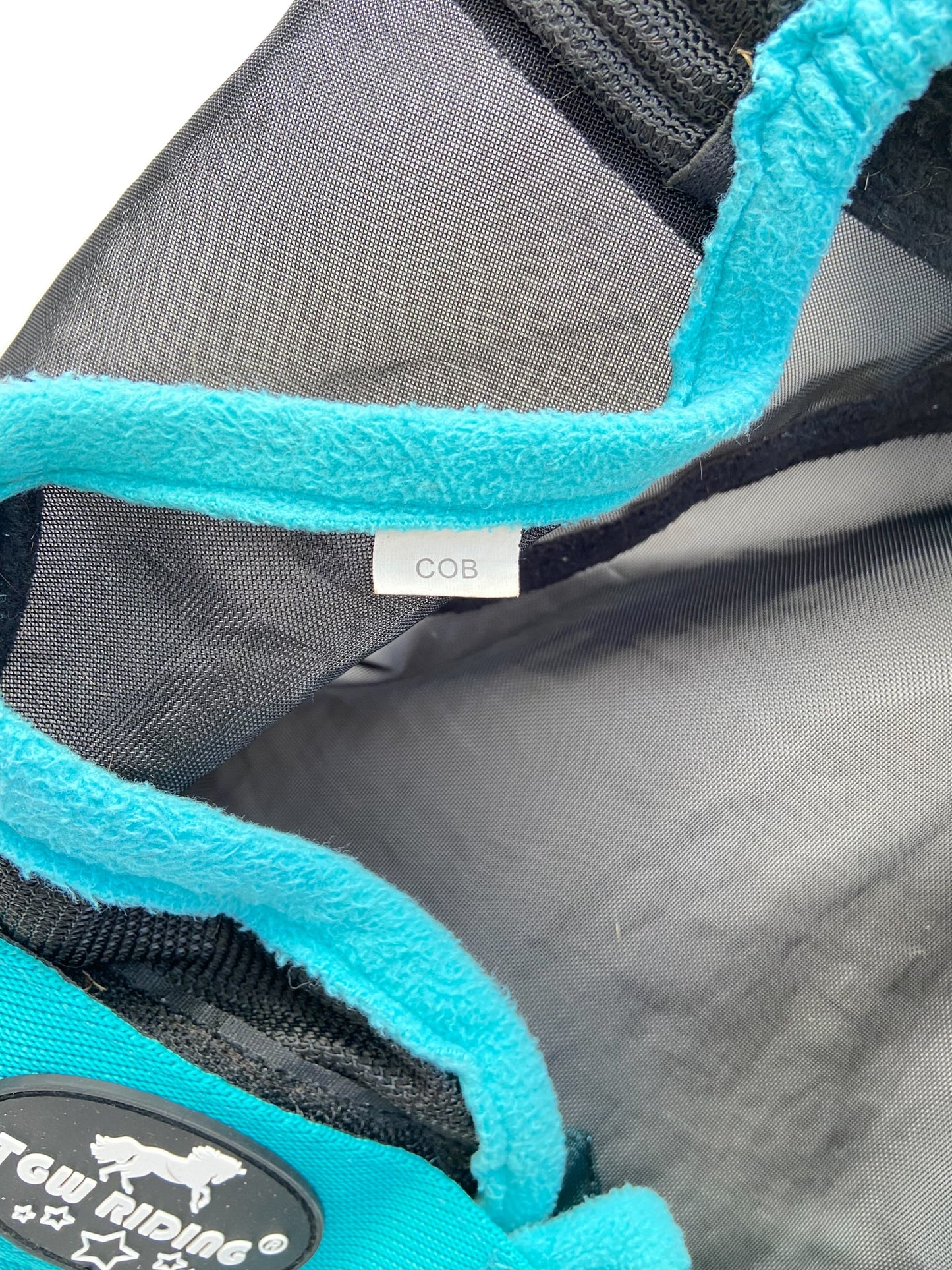 TGW Riding Fly Mask - Turquoise - Cob