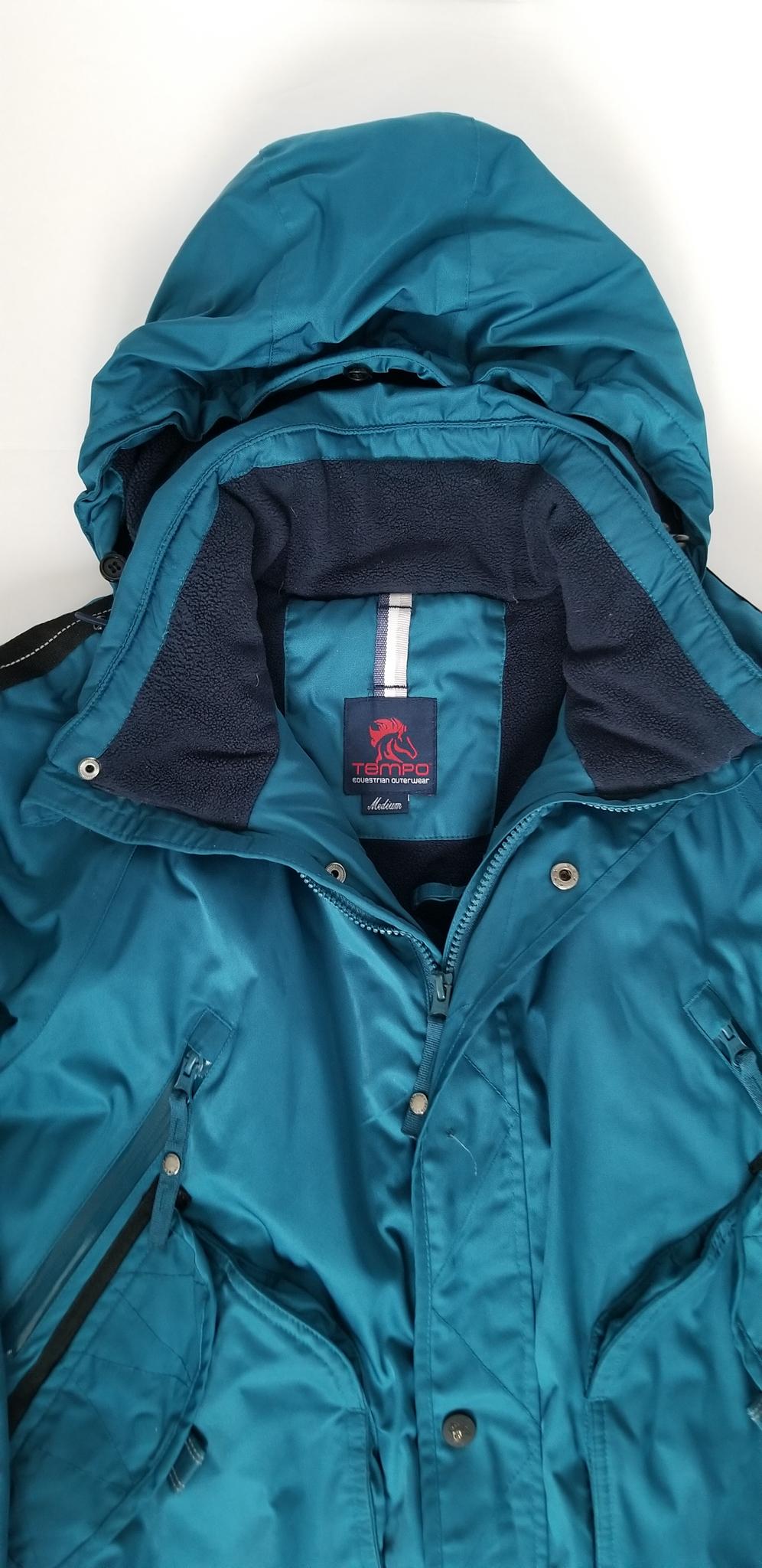 Tempo Equestrian Bomber Jacket - Teal - Women's Medium