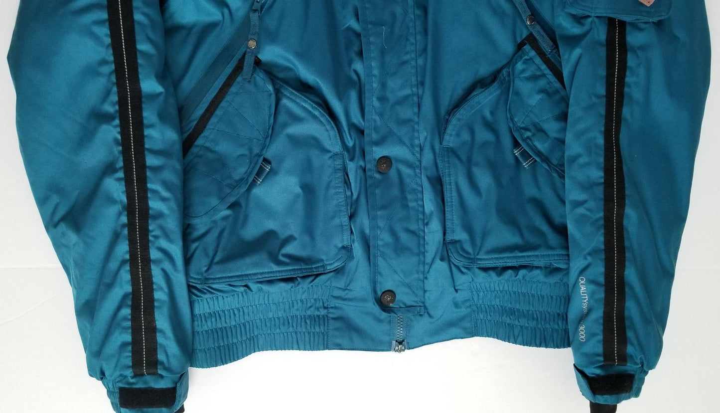 Tempo Equestrian Bomber Jacket - Teal - Women's Medium
